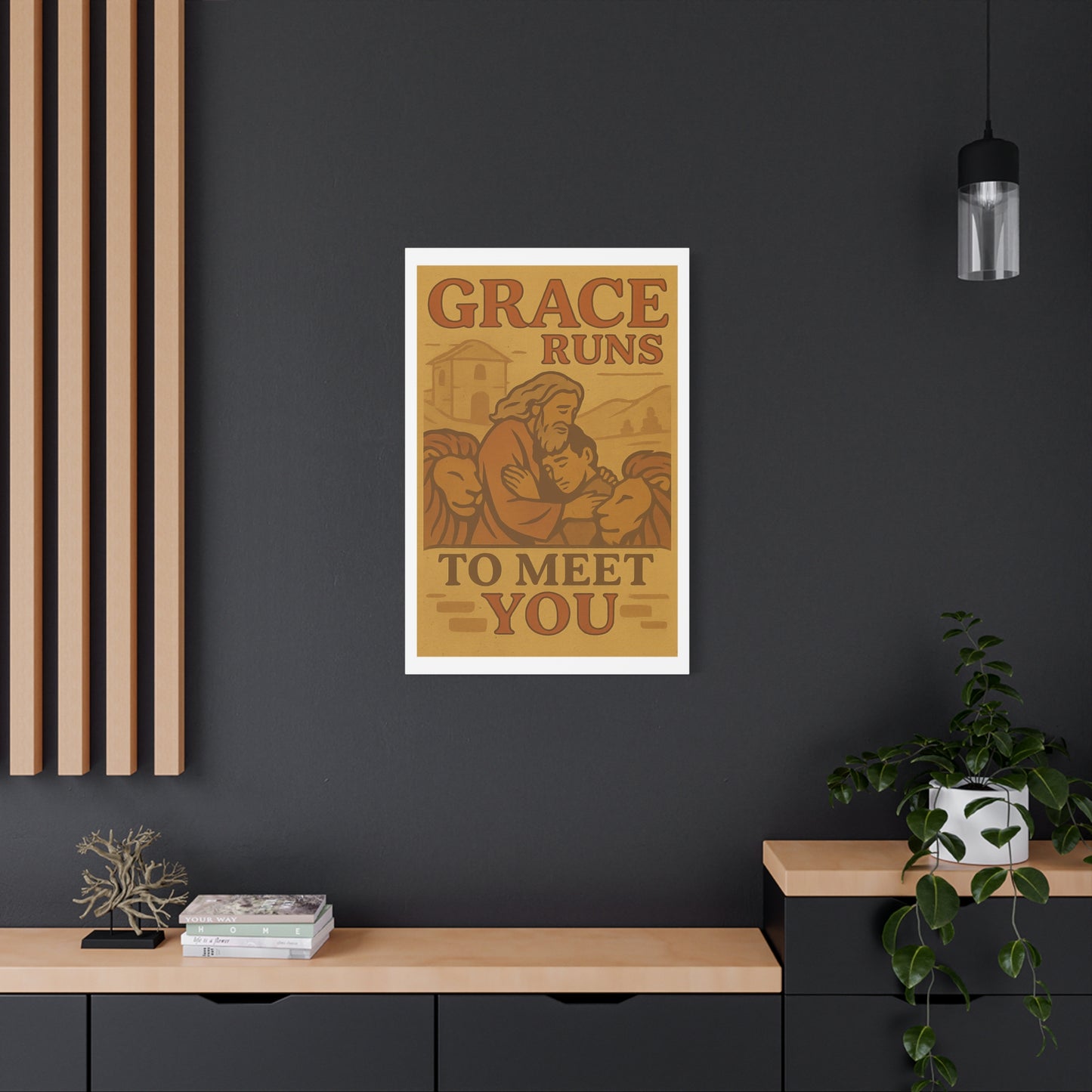 The Prodigal Son Wall Art | Vintage Christian Poster – Redemption & Grace Illustration.