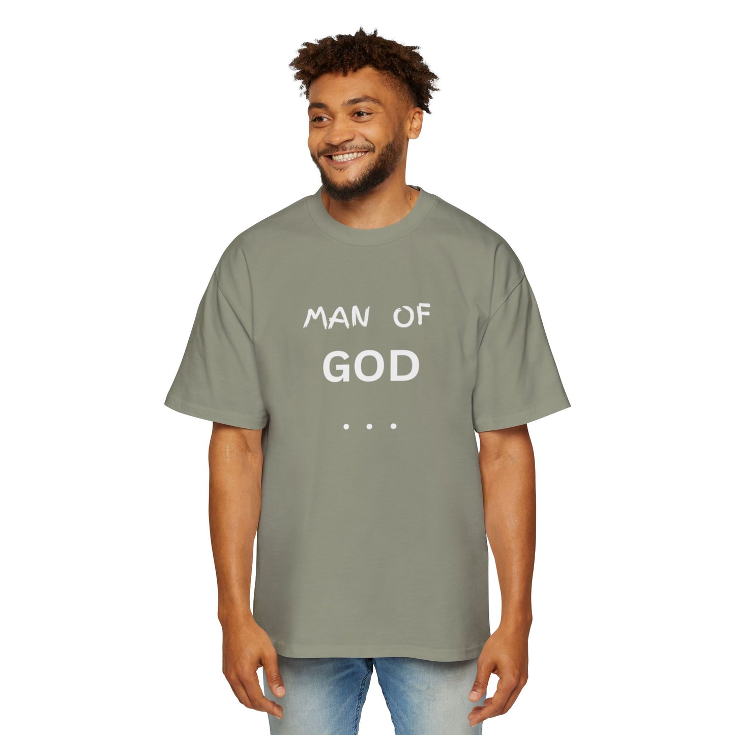 Christian Men’s T-Shirt – Bold “Man of God” Faith Tee