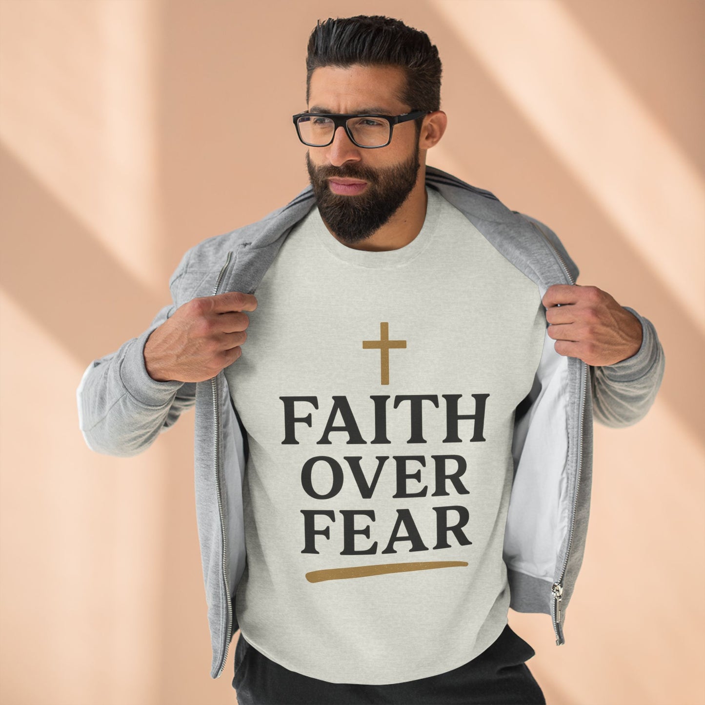 Faith Over Fear Christian Sweatshirt