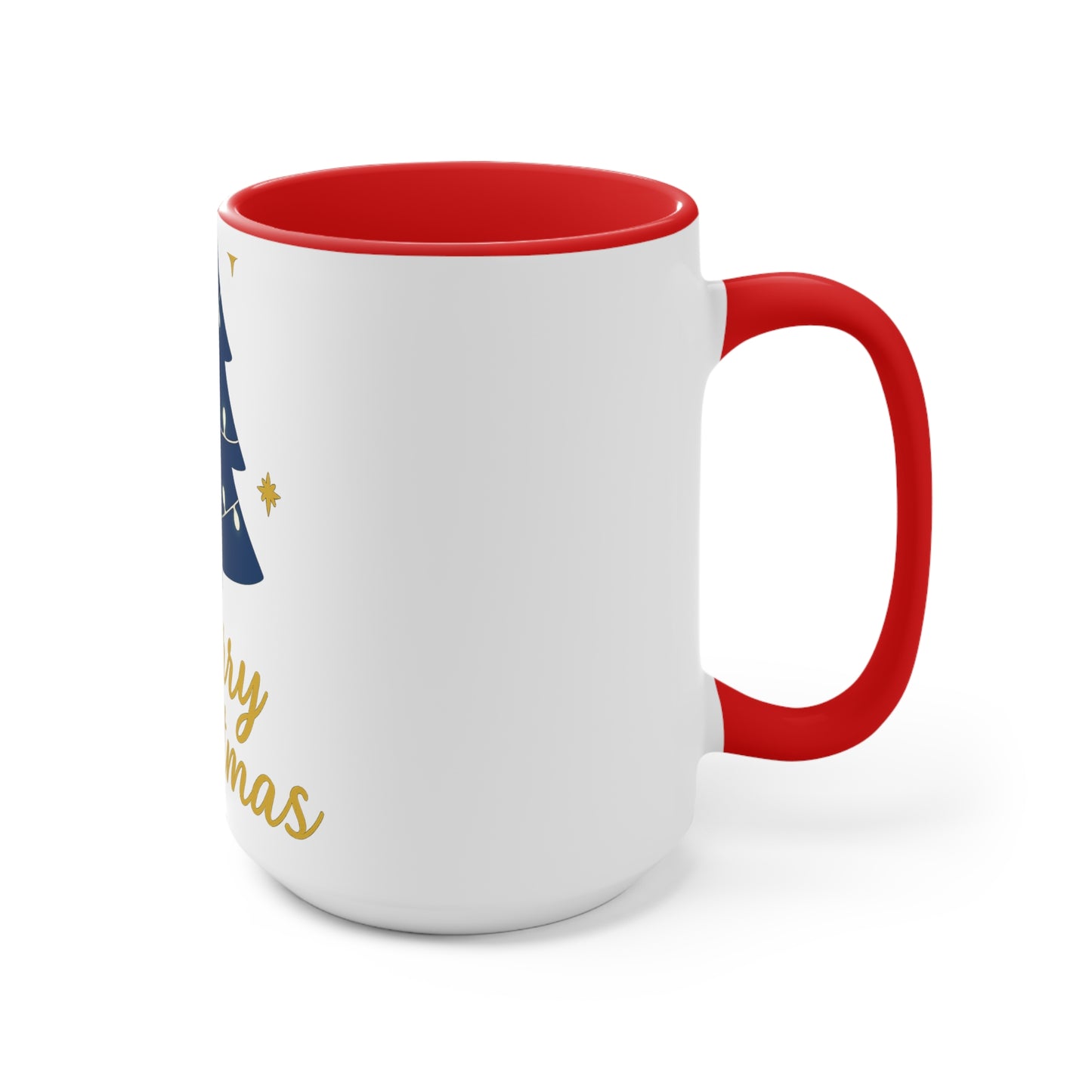 Merry Christmas Accent Mug – Festive Christian Holiday Gift with Scripture-Inspired Cheer