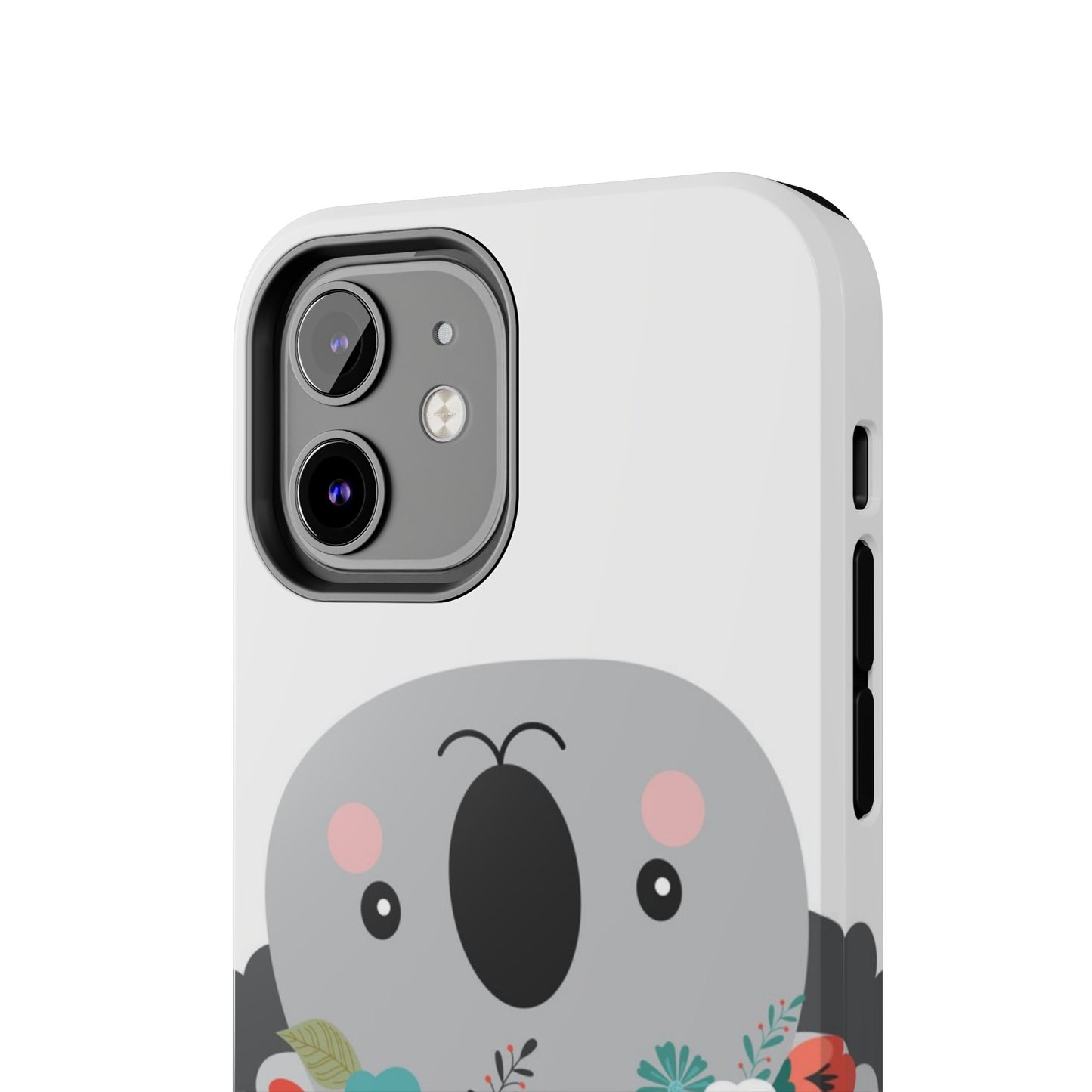Cute Koala Floral Tough Phone Cases, Smartphone Protection, Nature Lover Gift, Animal Design, Koala Phone Cover