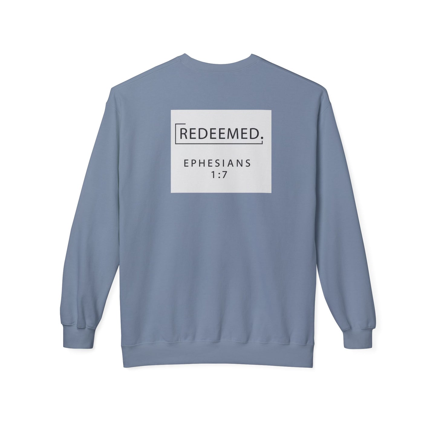 “Redemed” Crewneck Sweatshirt – Unisex Christian Apparel