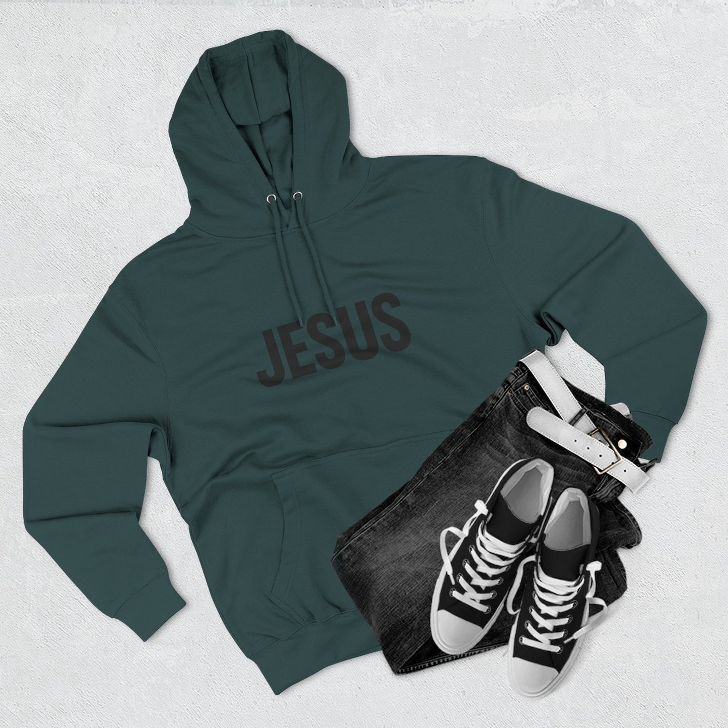 JESUS Unisex Hoodie – Bold Christian Statement Sweatshirt | Faithwear for Everyday Comfort