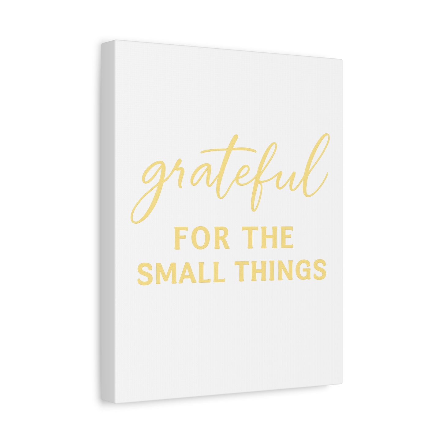 Grateful Wall Art | Inspirational Christian Home Decor - Matte Canvas, Stretched, 1.25"