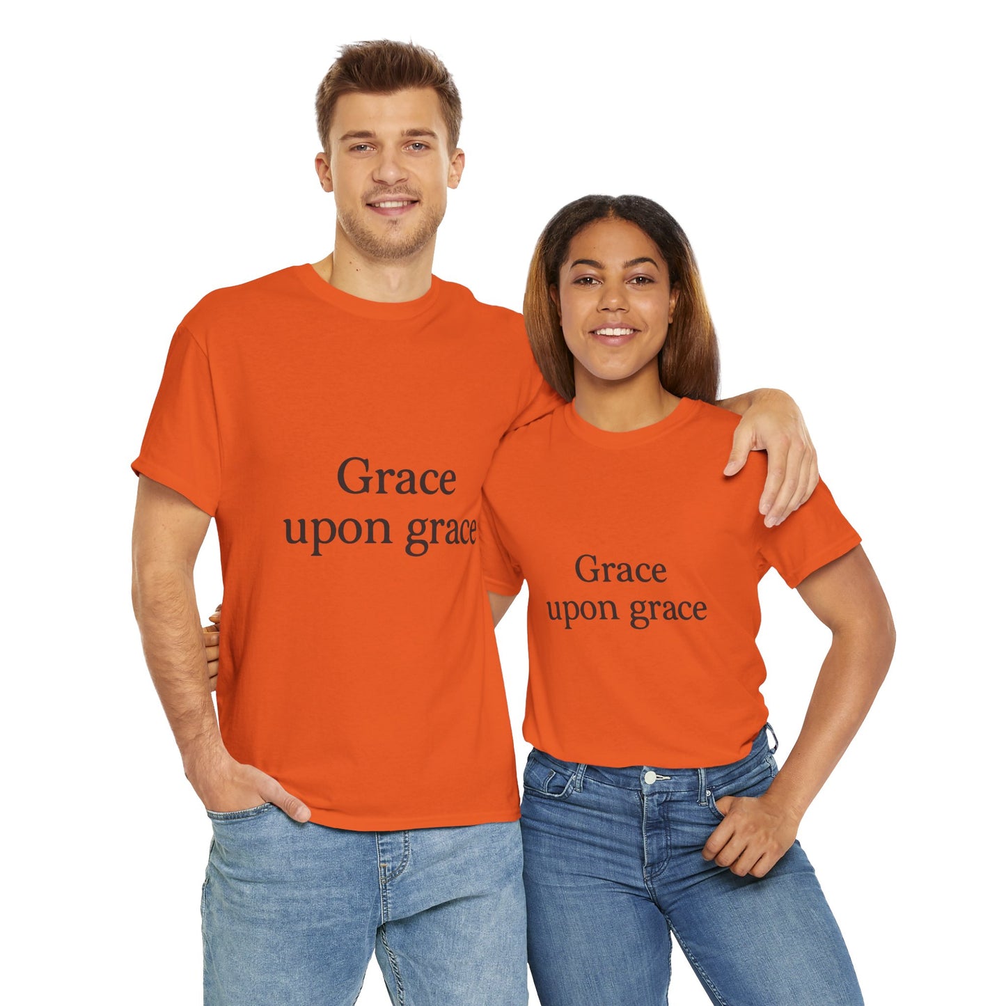Grace Upon Grace T-Shirt – Elegant Christian Faith Unisex Tee