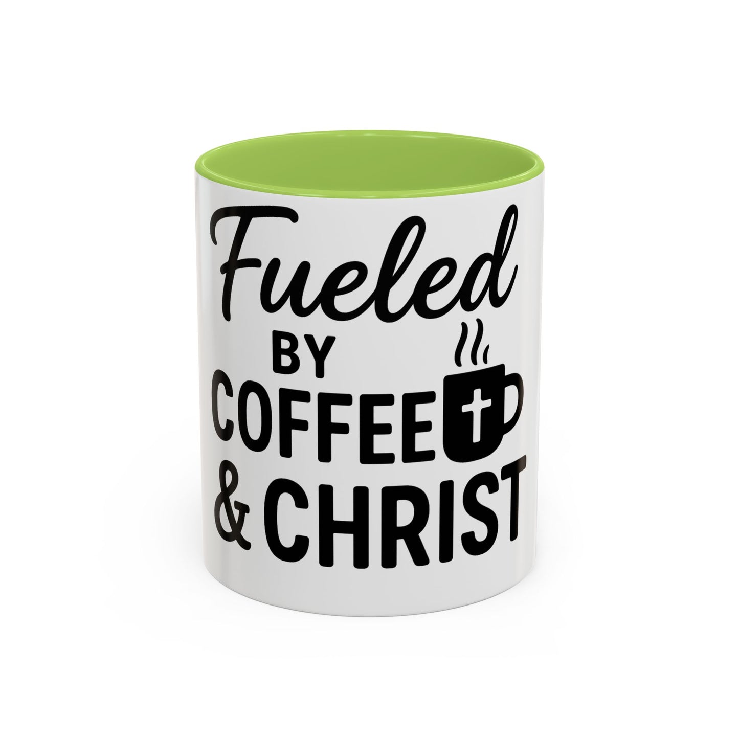 Fueled by Coffee & Christ Christian Mug – Inspirational Morning Cup