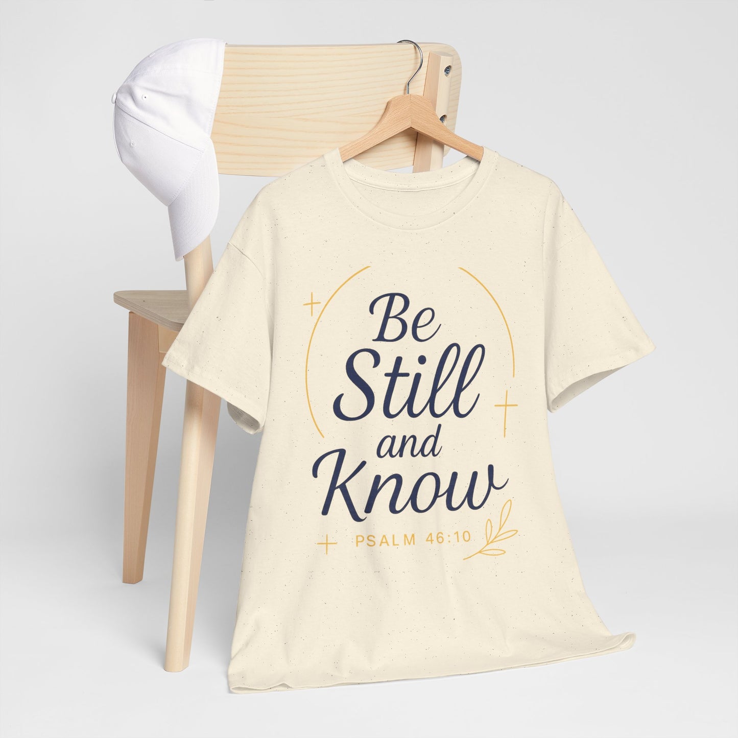Unisex Heavy Cotton Tee - Be Still and Know Shirt, Inspirational Apparel for Mindfulness, Perfect Gift for Spiritual Gatherings, Bible [...]
