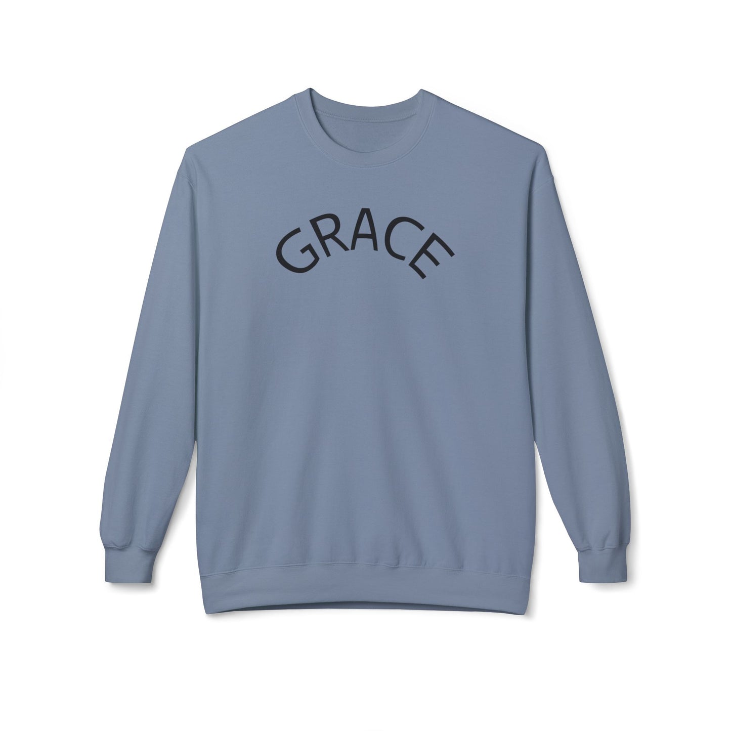 Grace Crewneck Sweatshirt, Unisex Fleece Sweater, Cozy Pullover, Inspirational Gift, Casual Style, Perfect for Every Occasion
