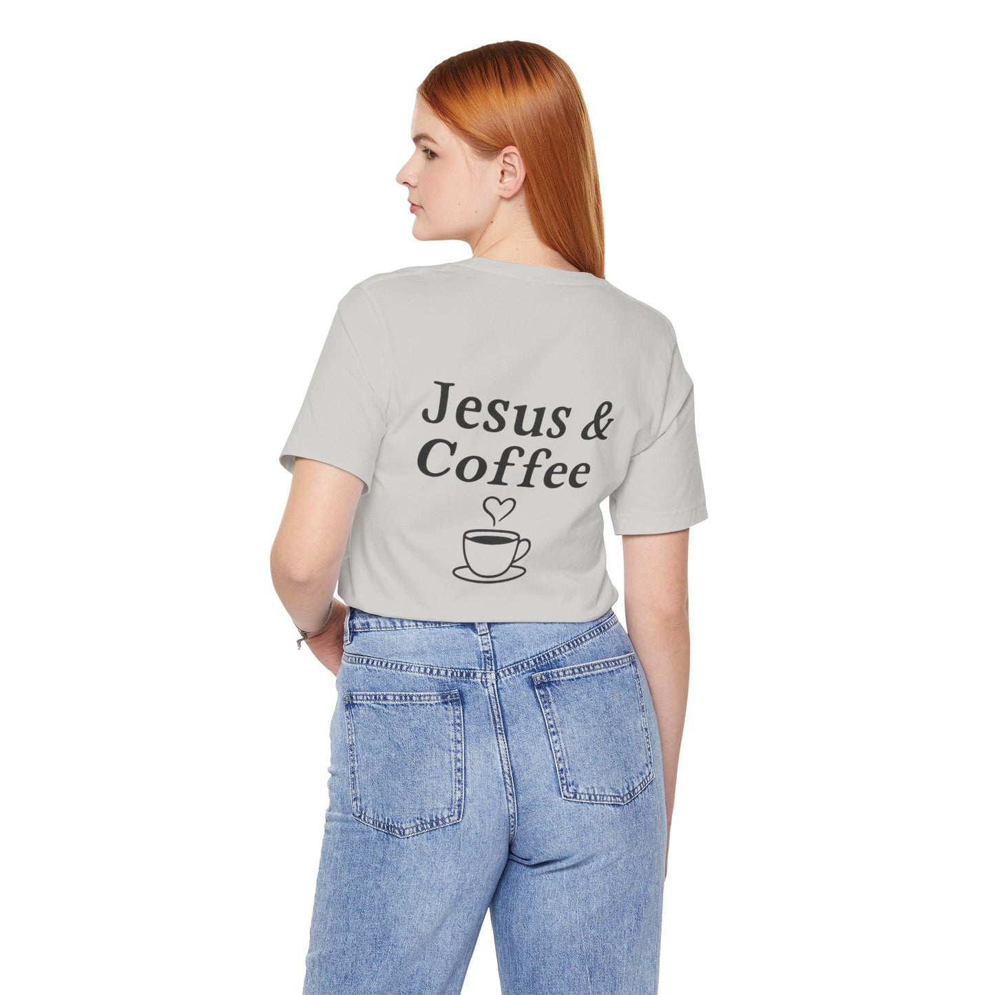 Jesus & Coffee Unisex T-Shirt | Short Sleeve Jersey Tee | Faith