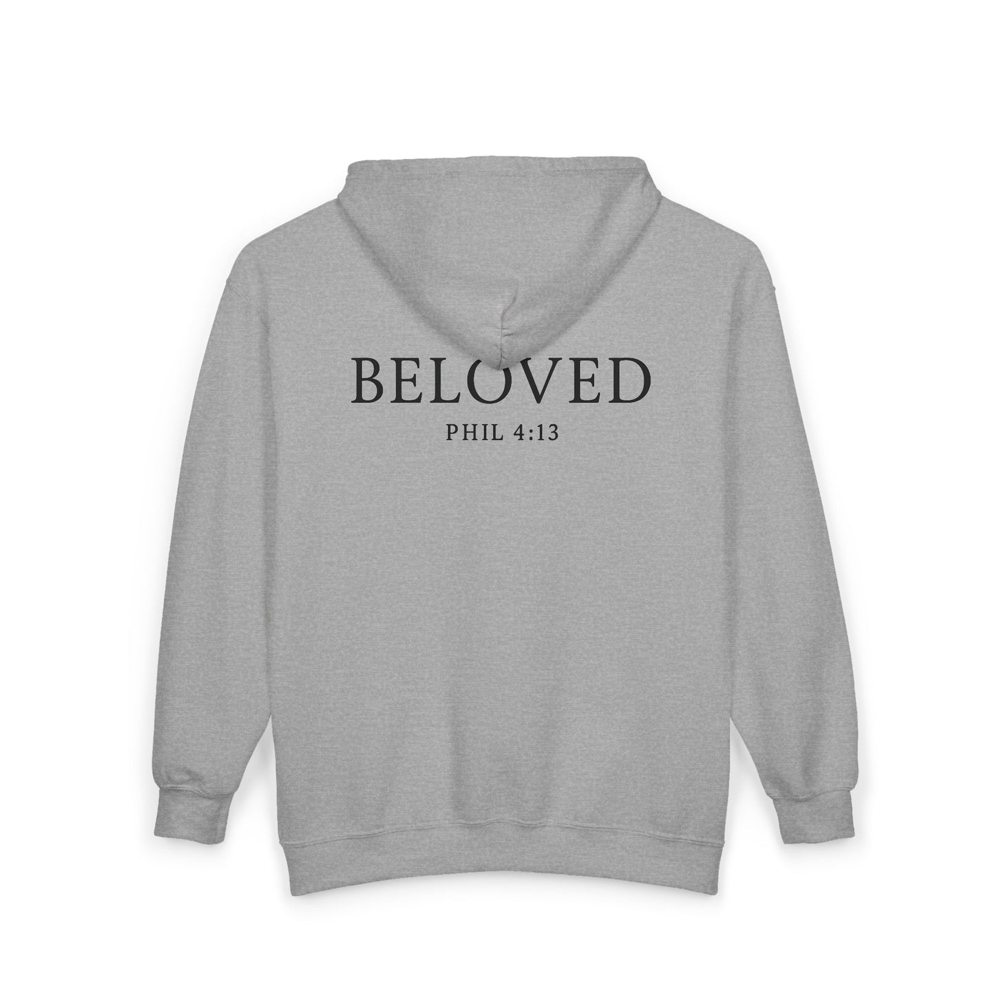 Beloved Phil 4:13 Full Zip Hoodie | Unisex Heavy Blend Sweatshirt