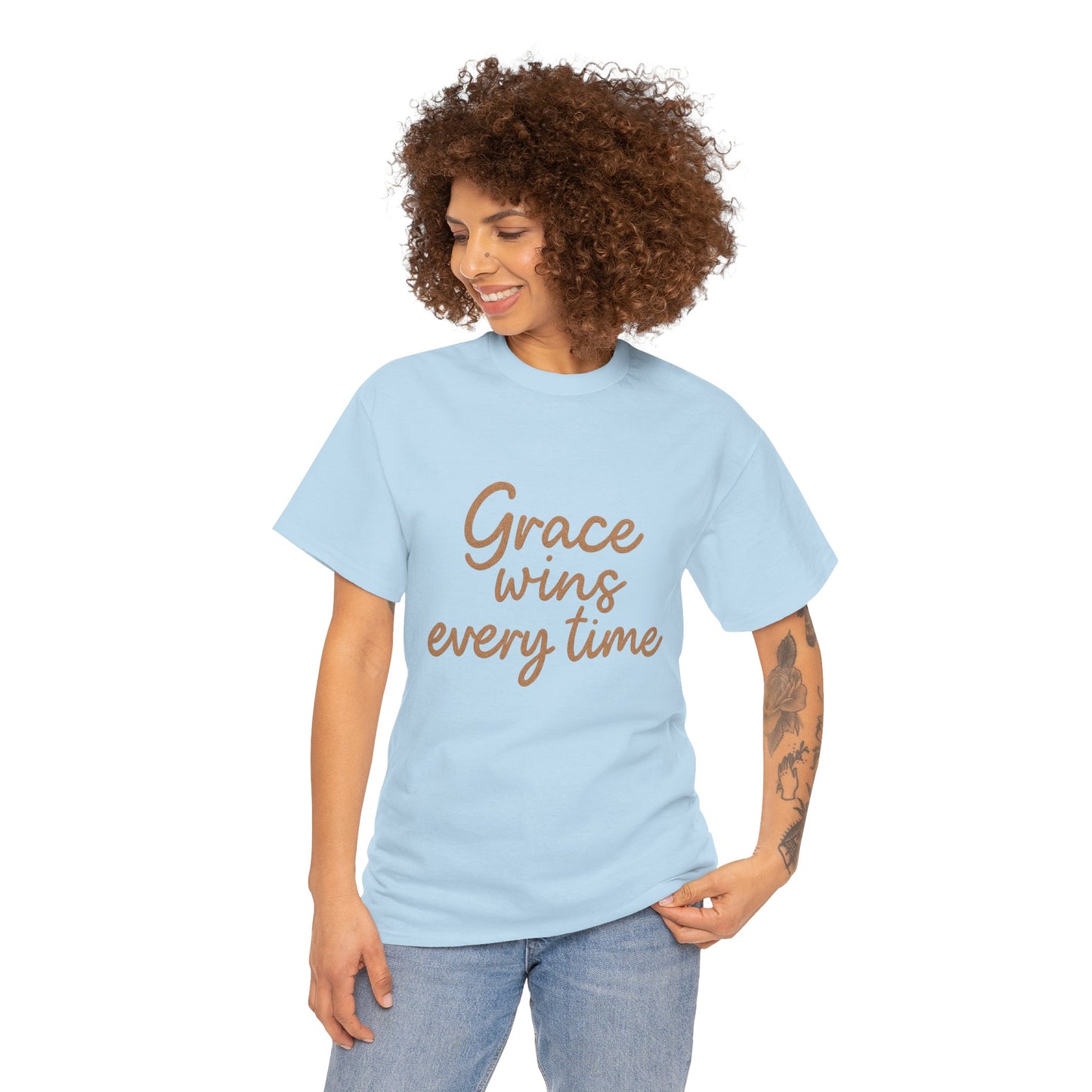 Grace Wins Every Time T-Shirt – Inspirational Christian Unisex Tee