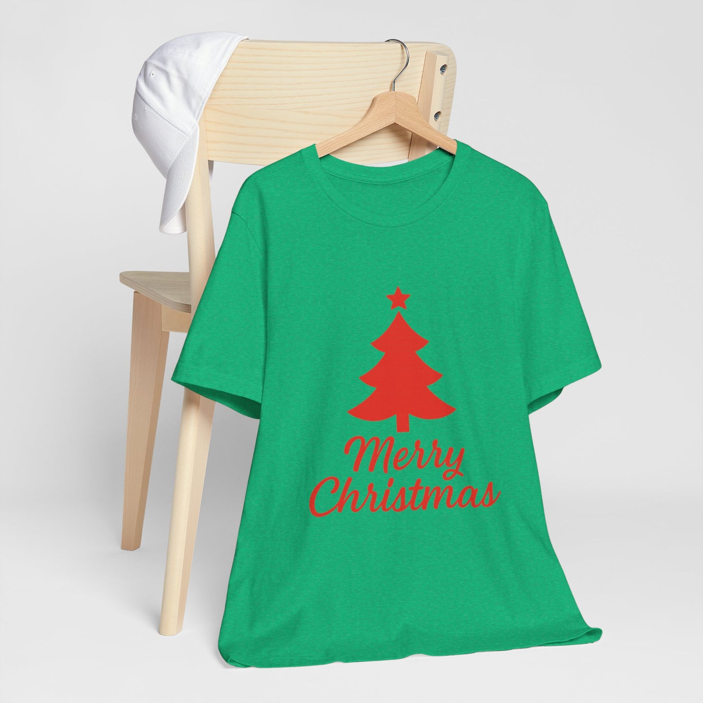 Merry Christmas Unisex Heavy Cotton Tee – Faith-Inspired Holiday Shirt