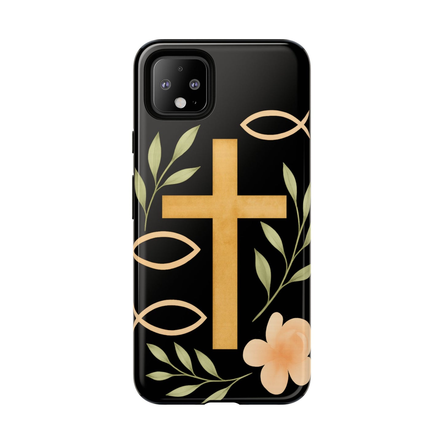 Christian Faith Phone Case with Floral Design