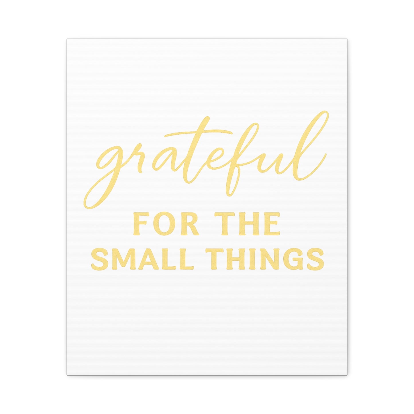 Grateful Wall Art | Inspirational Christian Home Decor - Matte Canvas, Stretched, 1.25"