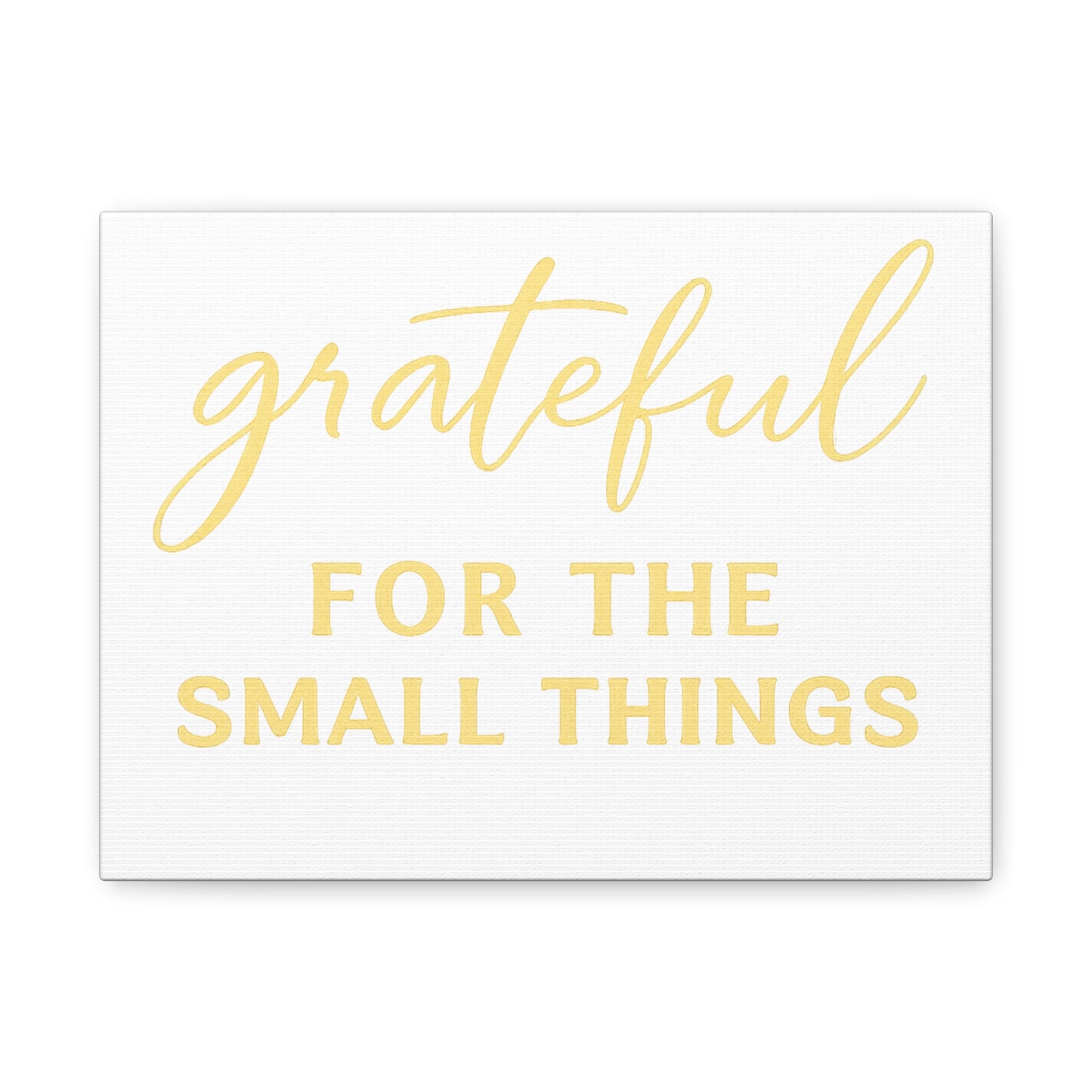 Grateful Wall Art | Inspirational Christian Home Decor - Matte Canvas, Stretched, 1.25"
