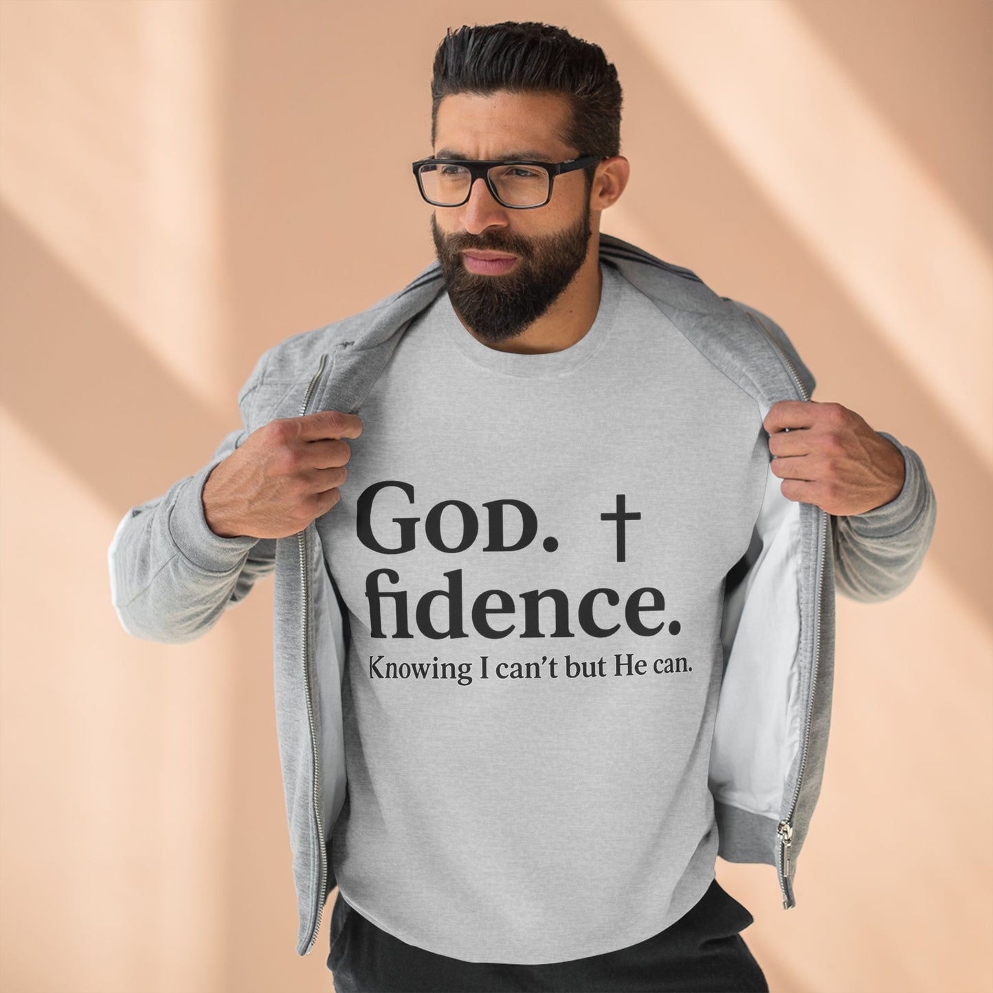 God.fidence Christian Unisex Sweatshirt | Faith Over Fear Unisex Sweatshirt