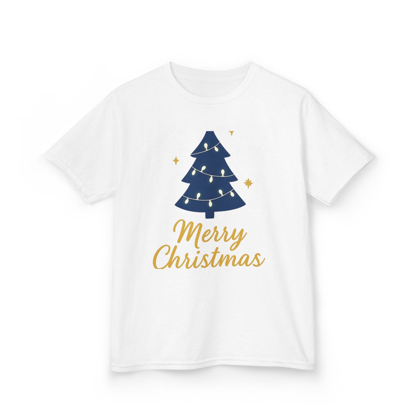 Merry Christmas Kids Heavy Cotton Tee – Christian Holiday Shirt for Children