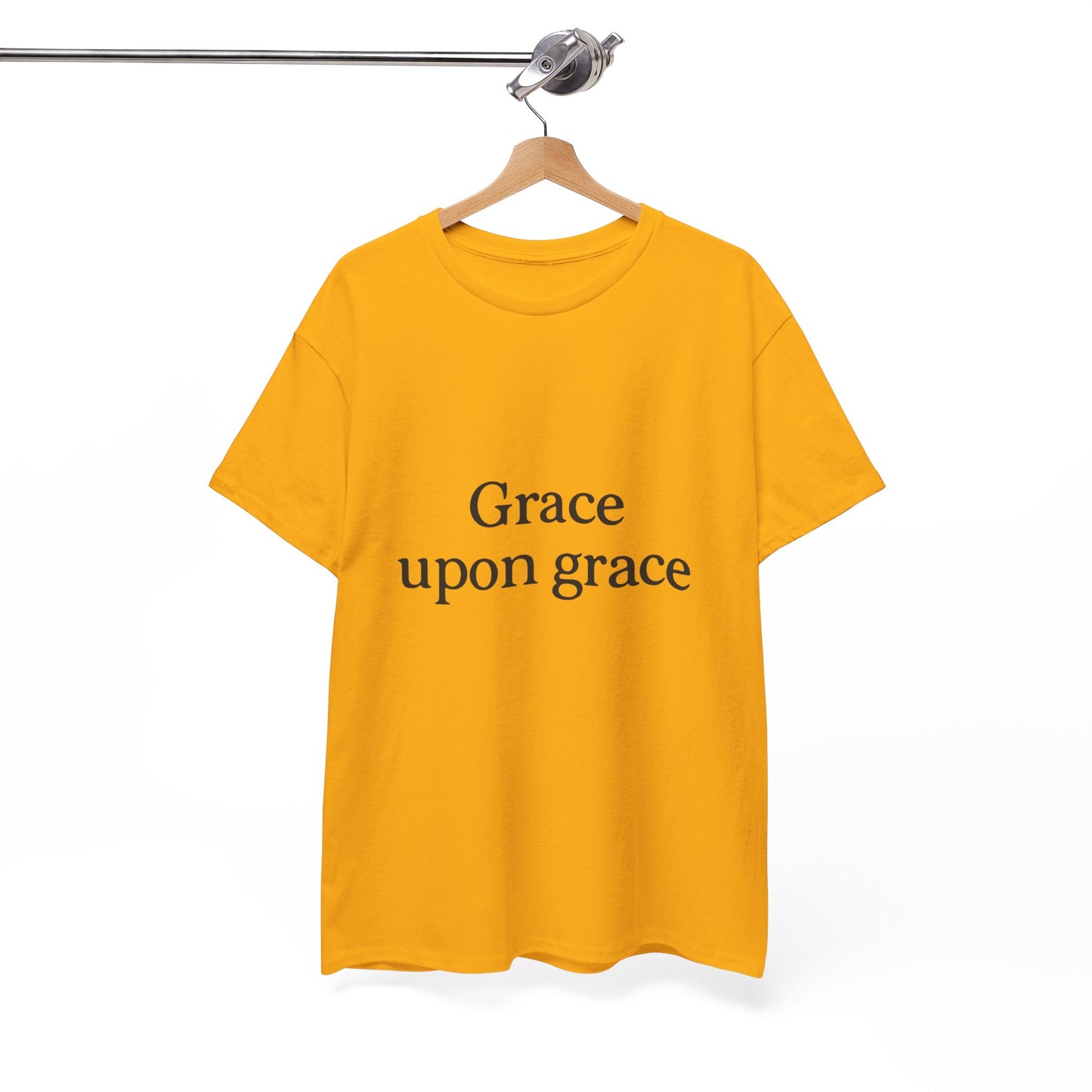 Grace Upon Grace T-Shirt – Elegant Christian Faith Unisex Tee