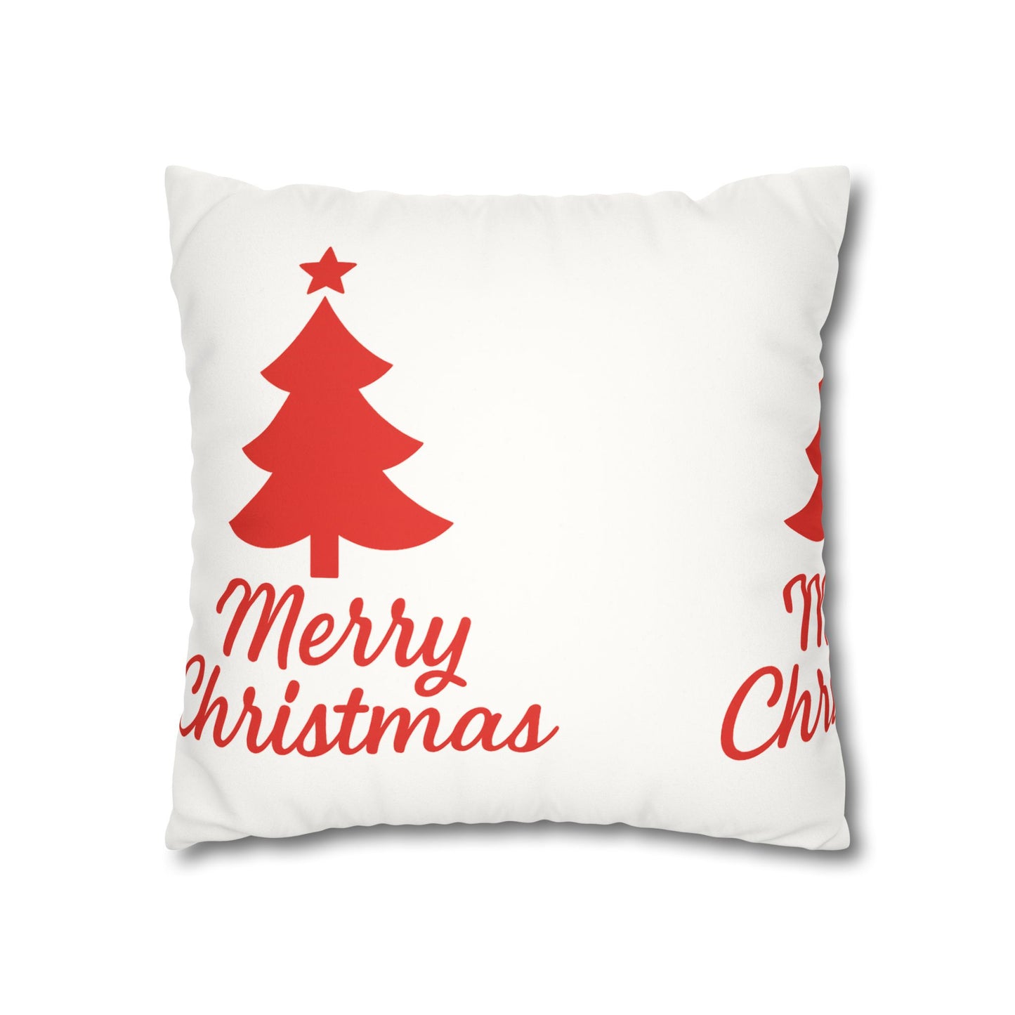 Merry Christmas Faux Suede Pillowcase