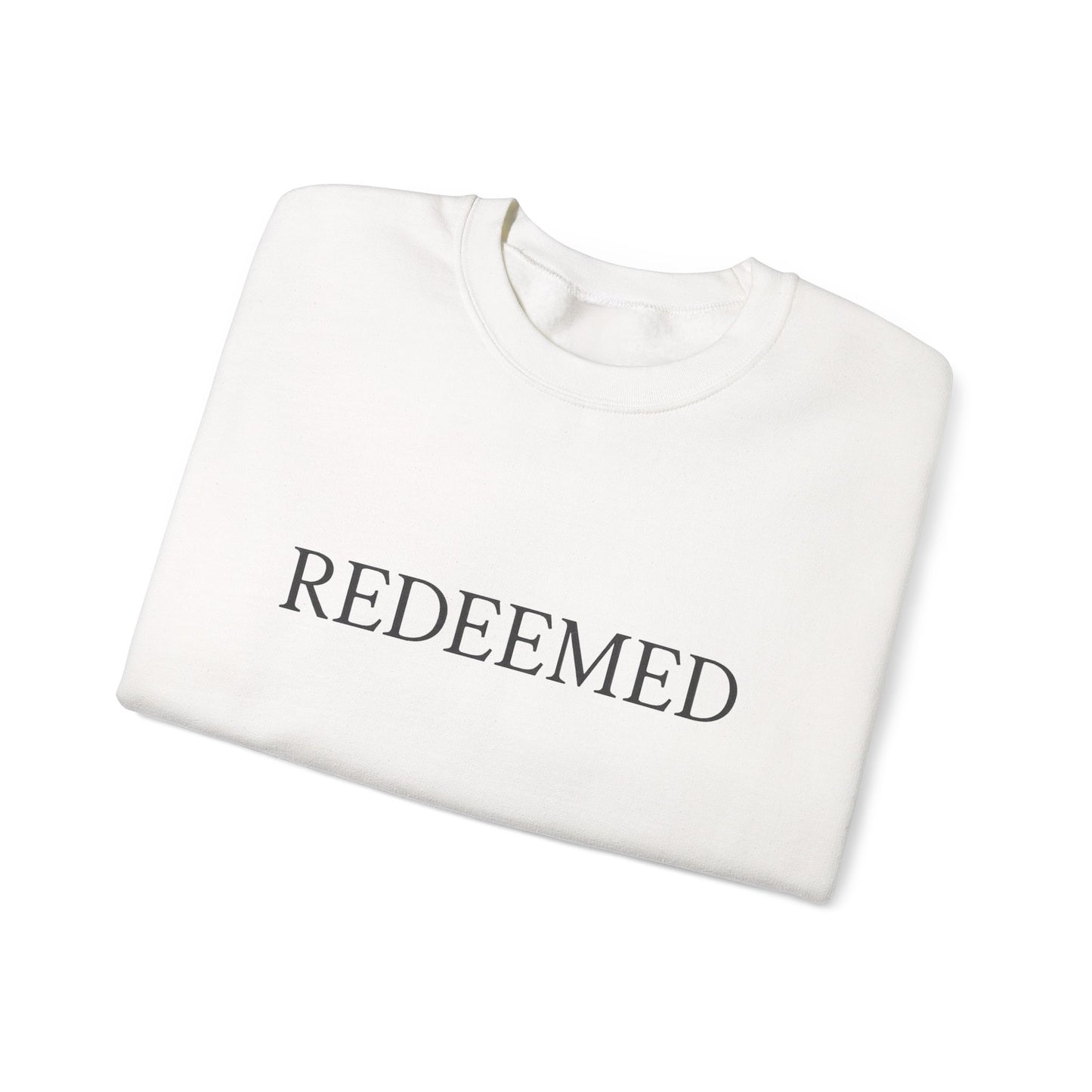 Redeemed Unisex Heavy Blend Crewneck Sweatshirt | Faith Apparel
