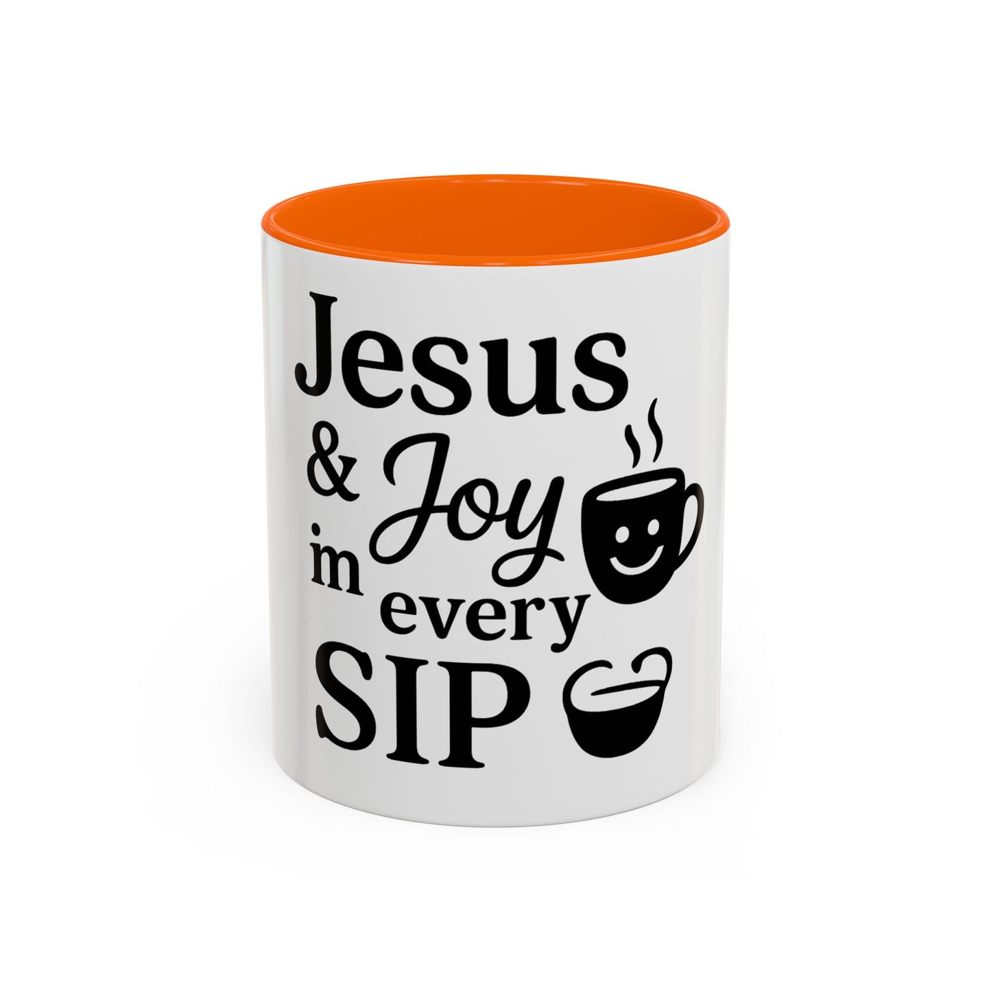 Jesus & Joy in Every Sip Christian Mug – Inspirational Faith Drinkware