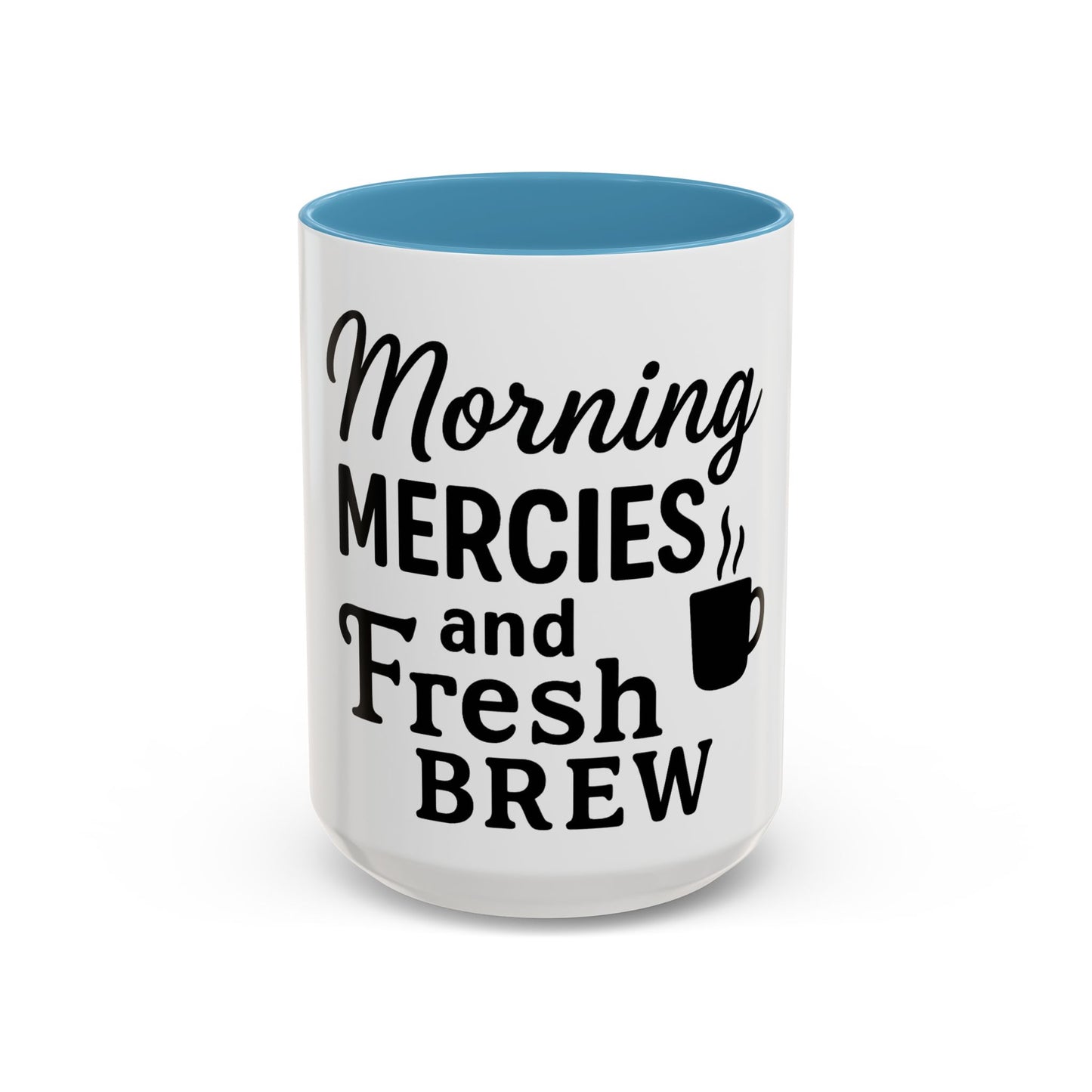 Morning Mercies & Fresh Brew Christian Mug – Lamentations 3:23 Inspired