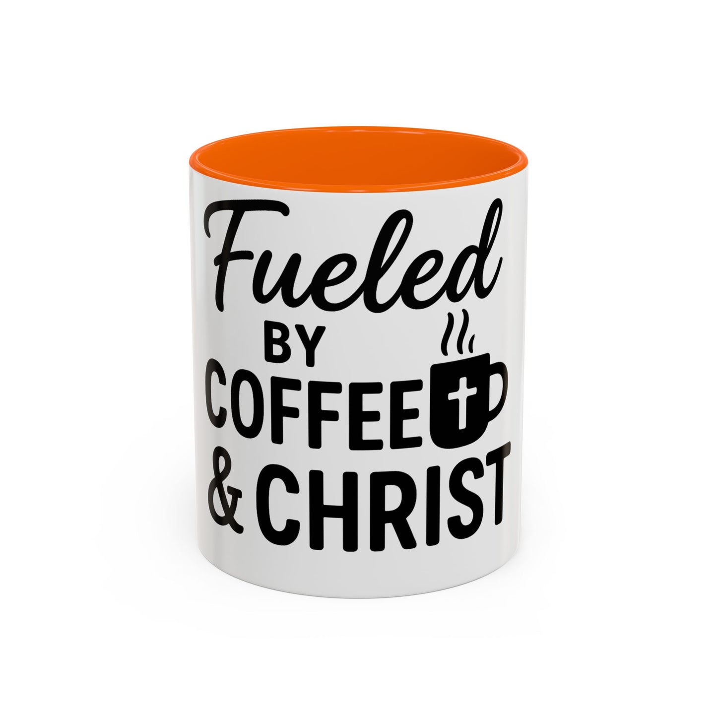 Fueled by Coffee & Christ Christian Mug – Inspirational Morning Cup