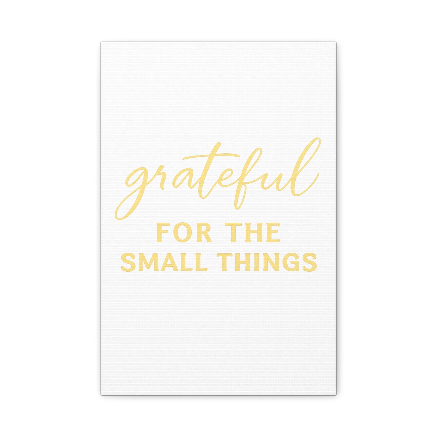 Grateful Wall Art | Inspirational Christian Home Decor - Matte Canvas, Stretched, 1.25"