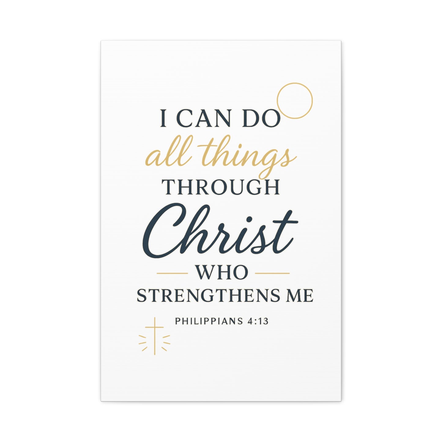 Philippians 4:13 Wall Art | Christian Scripture Home Decor