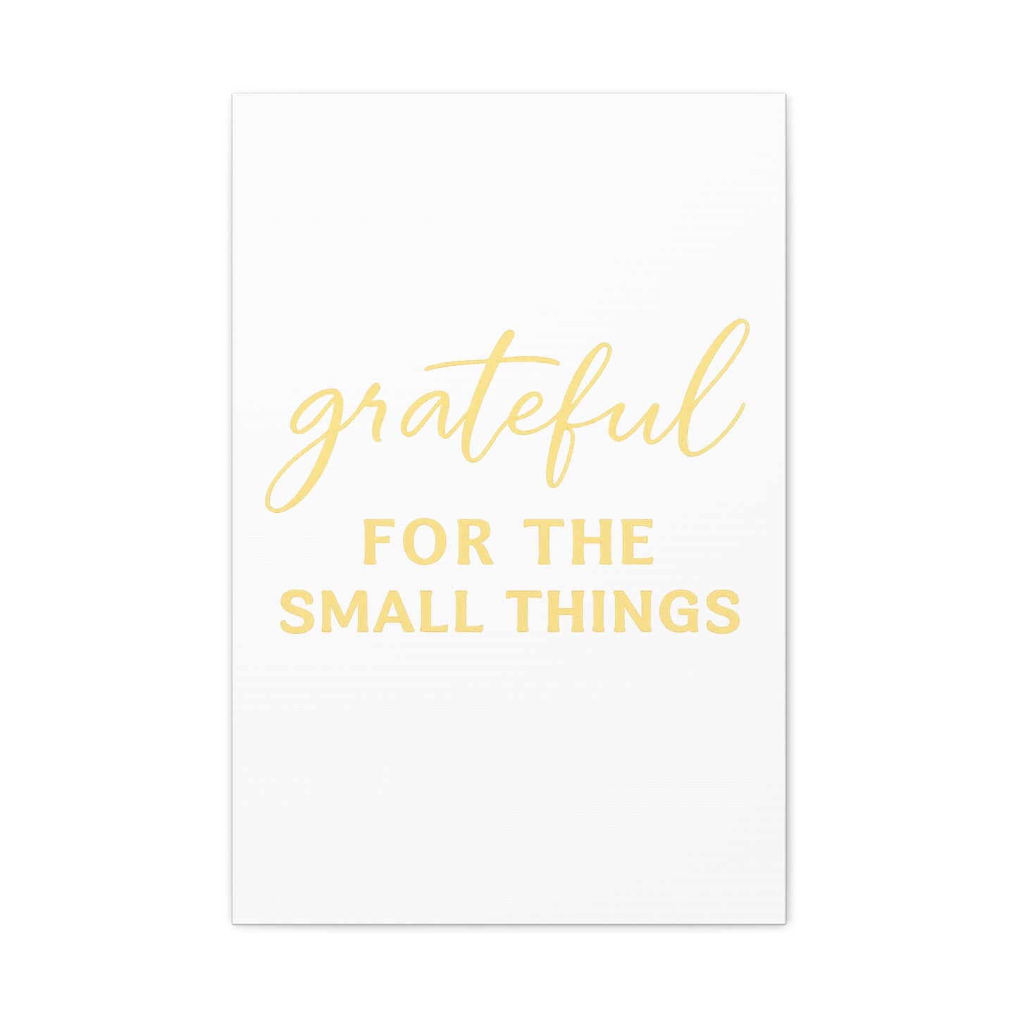 Grateful Wall Art | Inspirational Christian Home Decor - Matte Canvas, Stretched, 1.25"