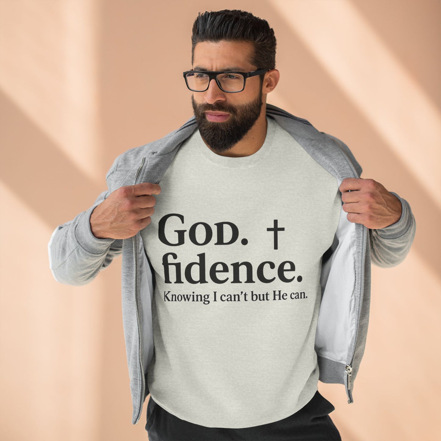 God.fidence Christian Unisex Sweatshirt | Faith Over Fear Unisex Sweatshirt