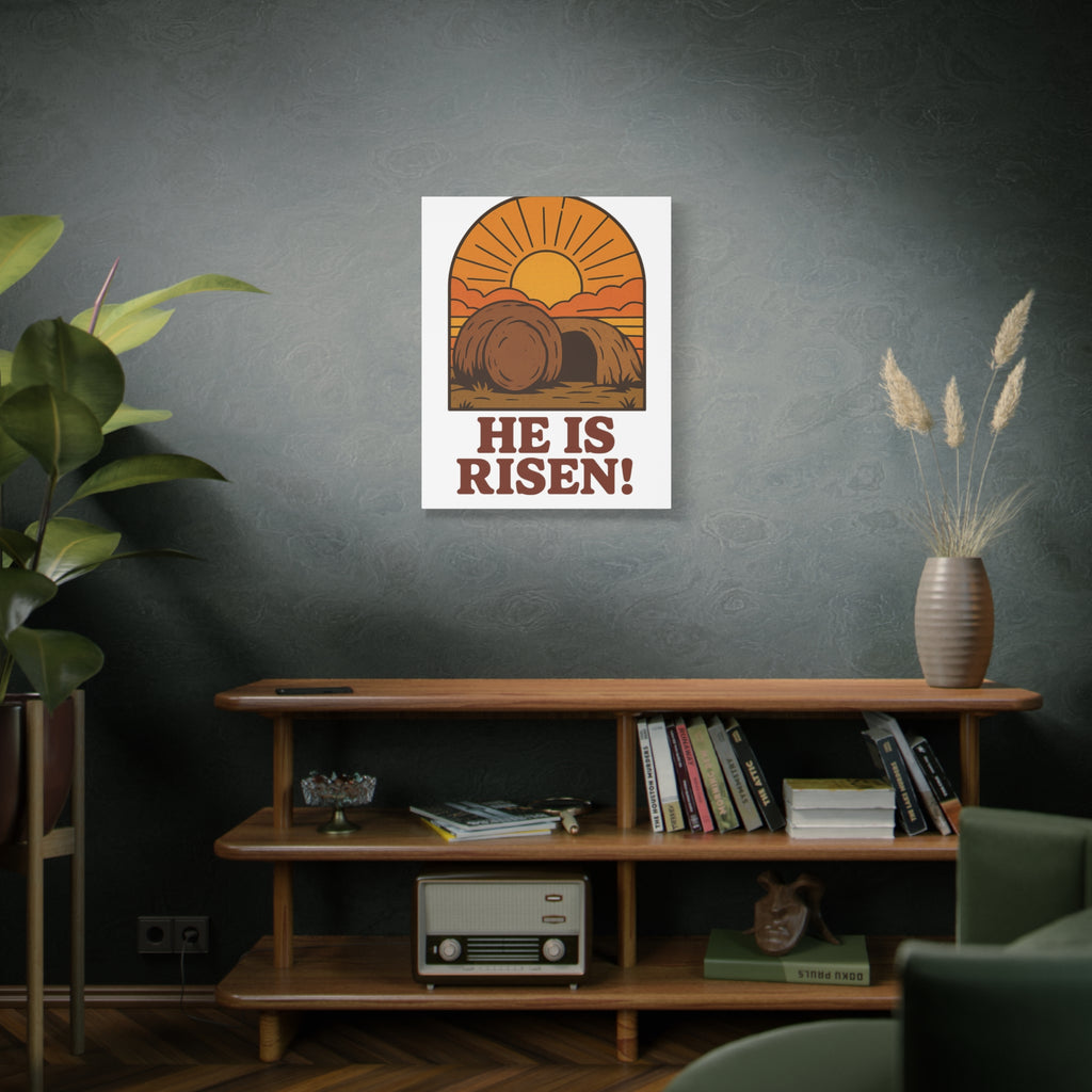 He Is Risen Wall Art | Empty Tomb Christian Poster | Easter Resurrection Morning Home Decor