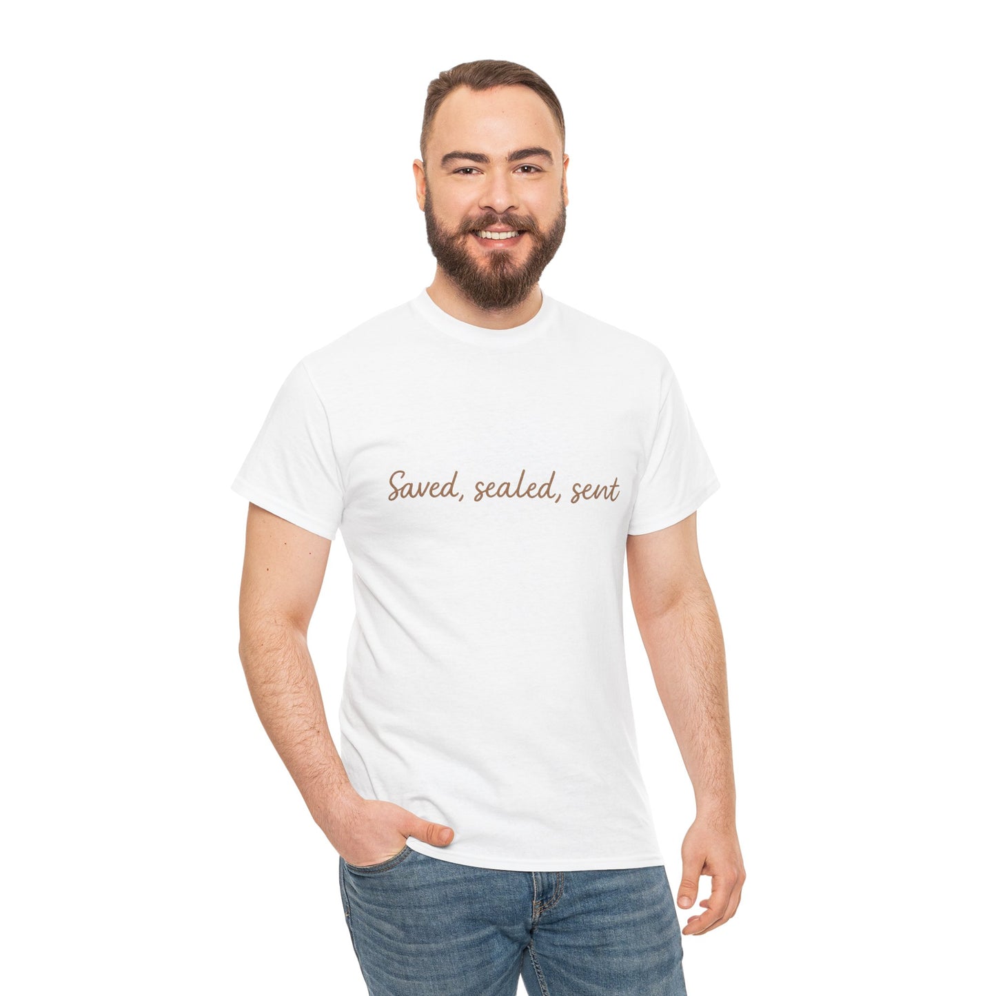 Saved. Sealed. Sent. T-Shirt – Bold Christian Mission Unisex Tee