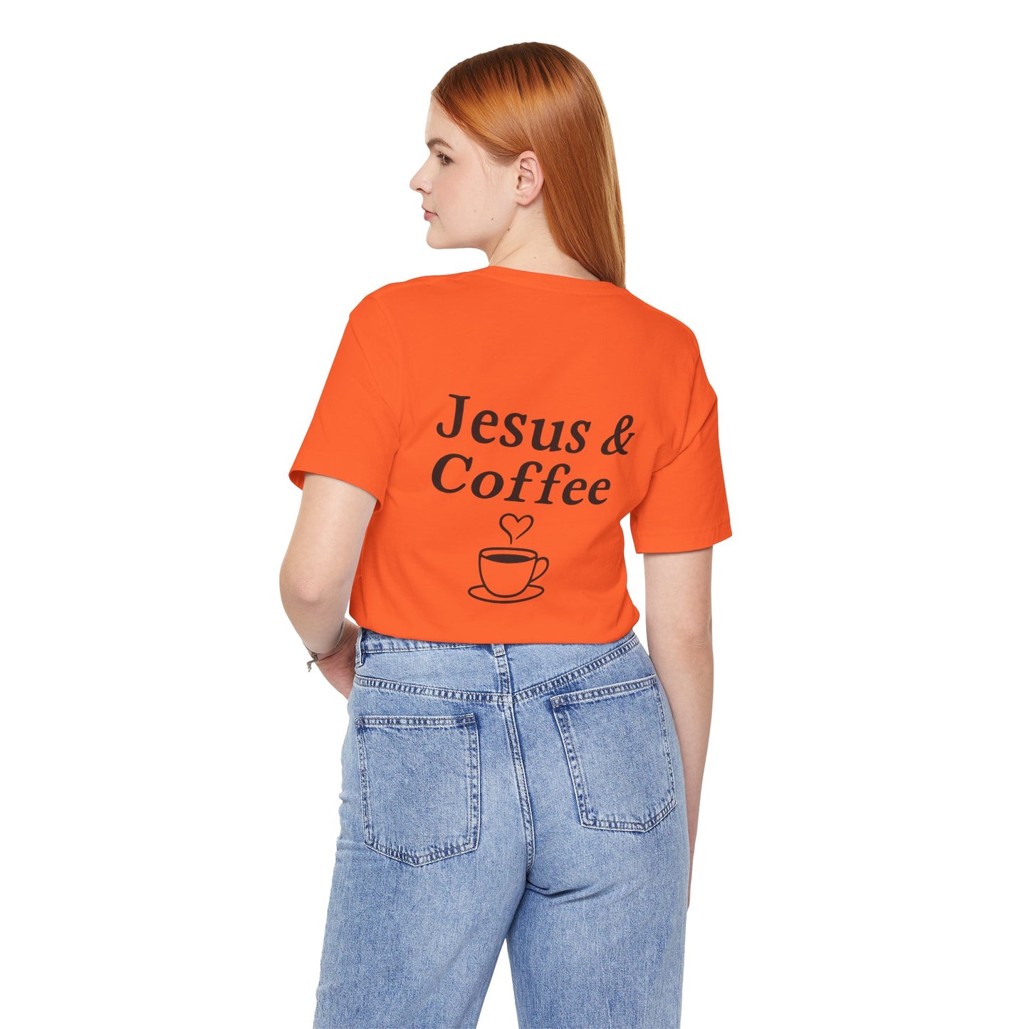 Jesus & Coffee Unisex T-Shirt | Short Sleeve Jersey Tee | Faith