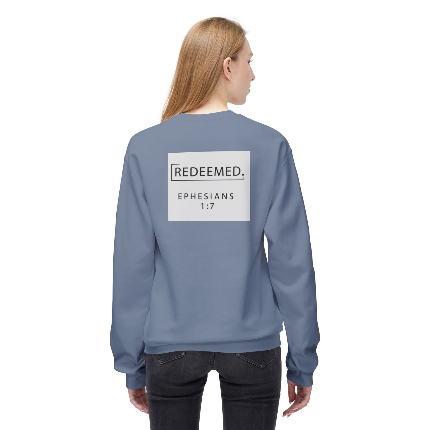 “Redemed” Crewneck Sweatshirt – Unisex Christian Apparel