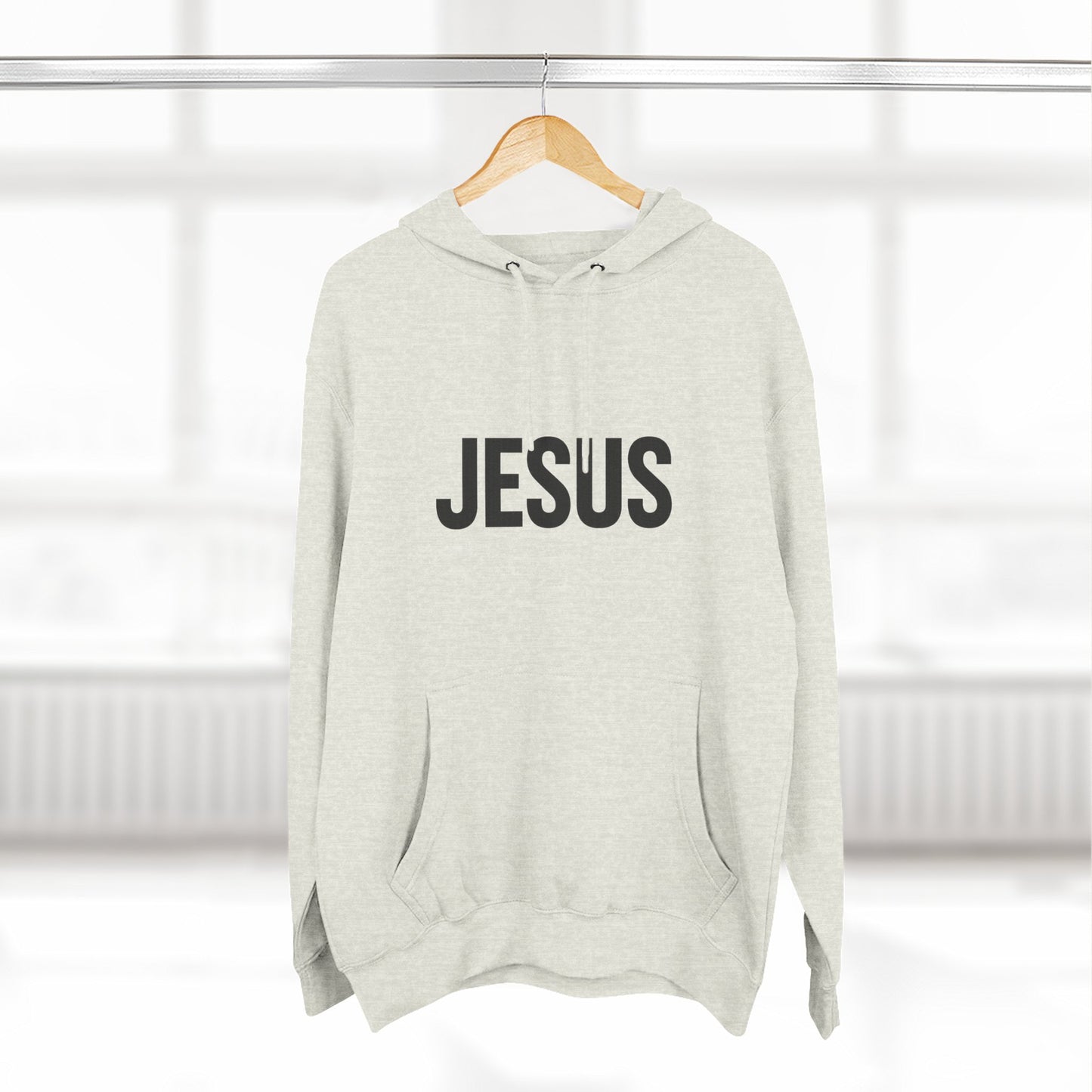JESUS Unisex Hoodie – Bold Christian Statement Sweatshirt | Faithwear for Everyday Comfort