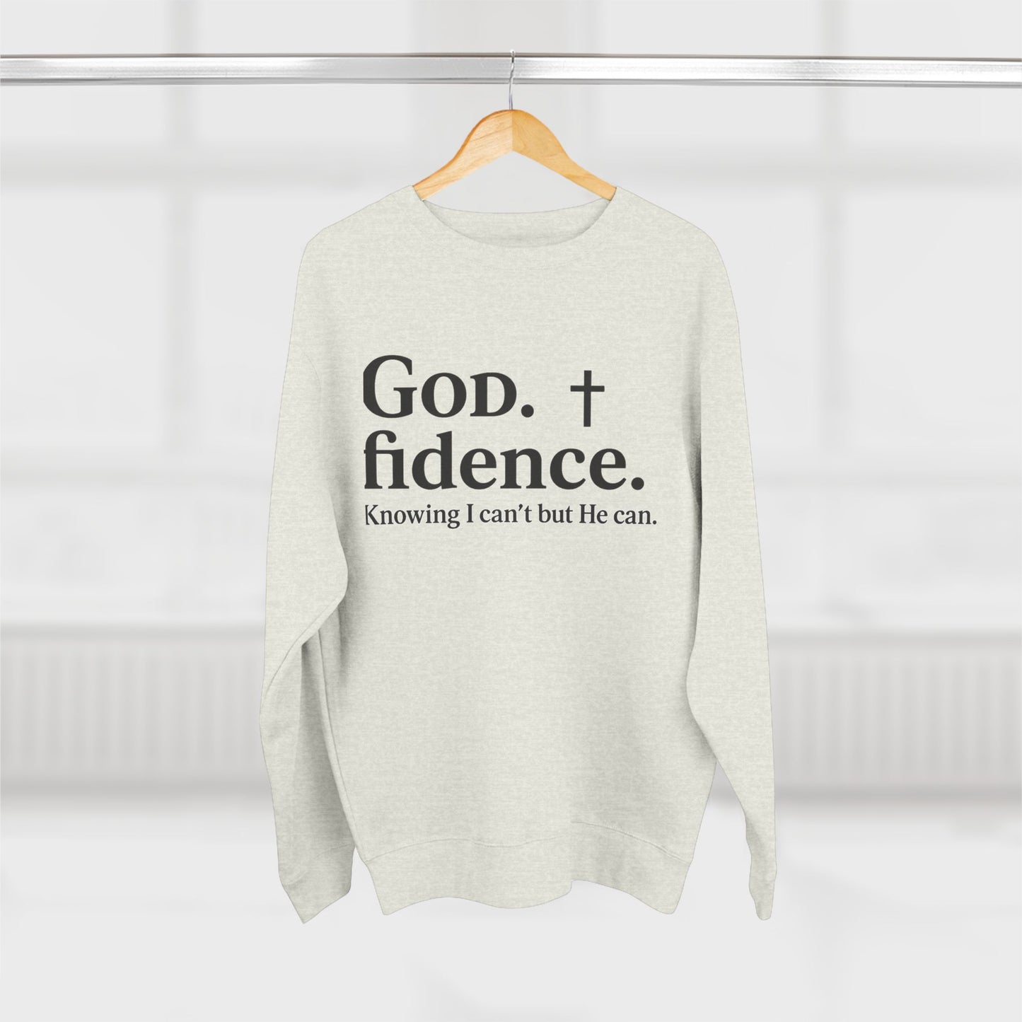 God.fidence Christian Unisex Sweatshirt | Faith Over Fear Unisex Sweatshirt