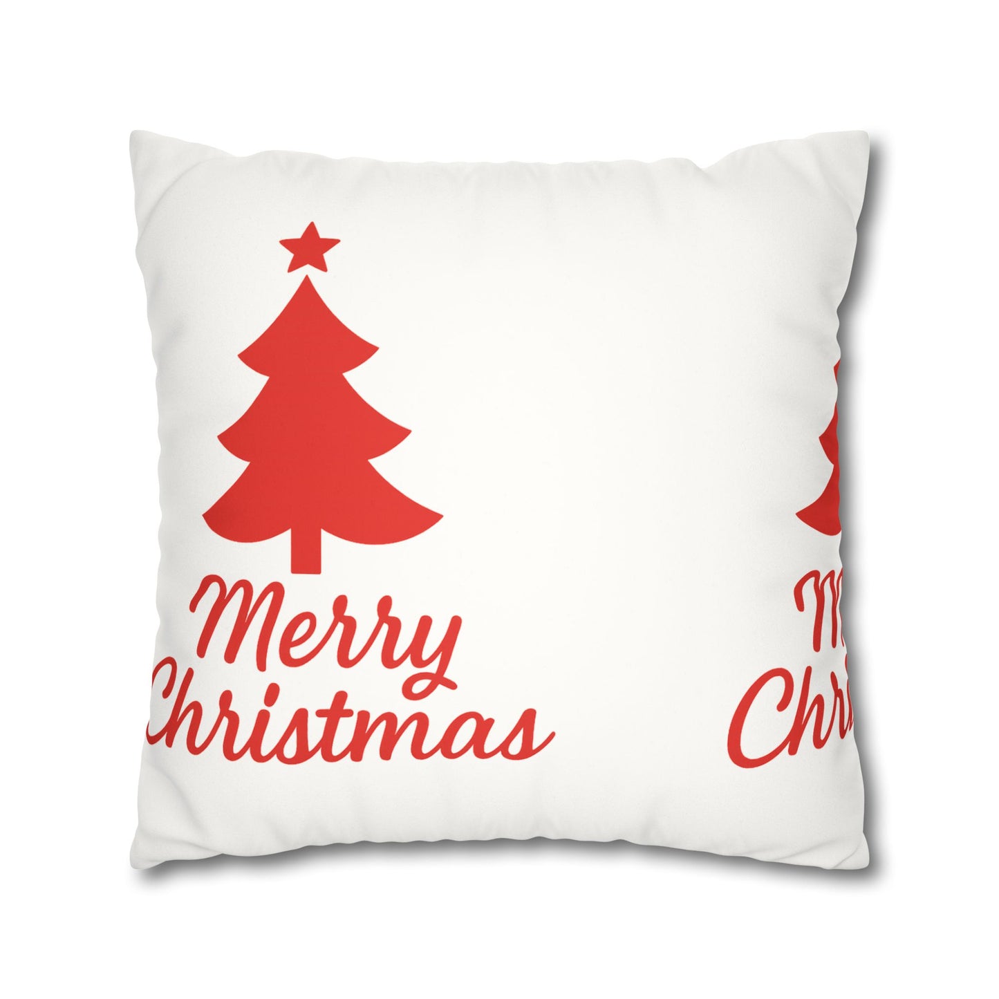 Merry Christmas Faux Suede Pillowcase