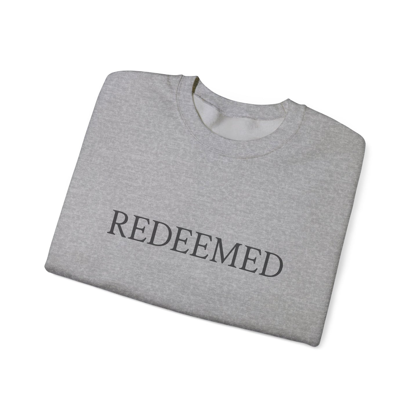 Redeemed Unisex Heavy Blend Crewneck Sweatshirt | Faith Apparel