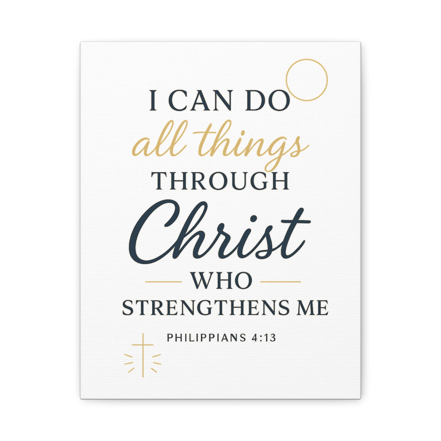 Philippians 4:13 Wall Art | Christian Scripture Home Decor