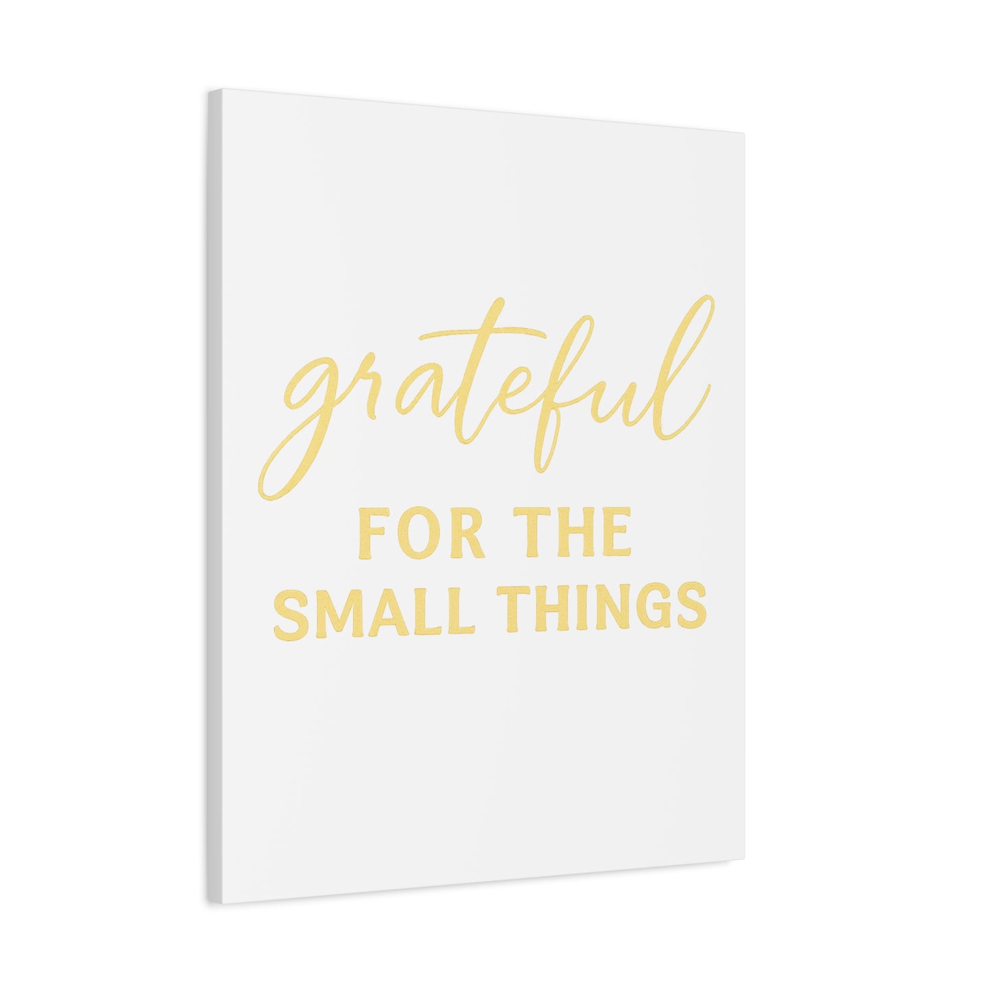 Grateful Wall Art | Inspirational Christian Home Decor - Matte Canvas, Stretched, 1.25"