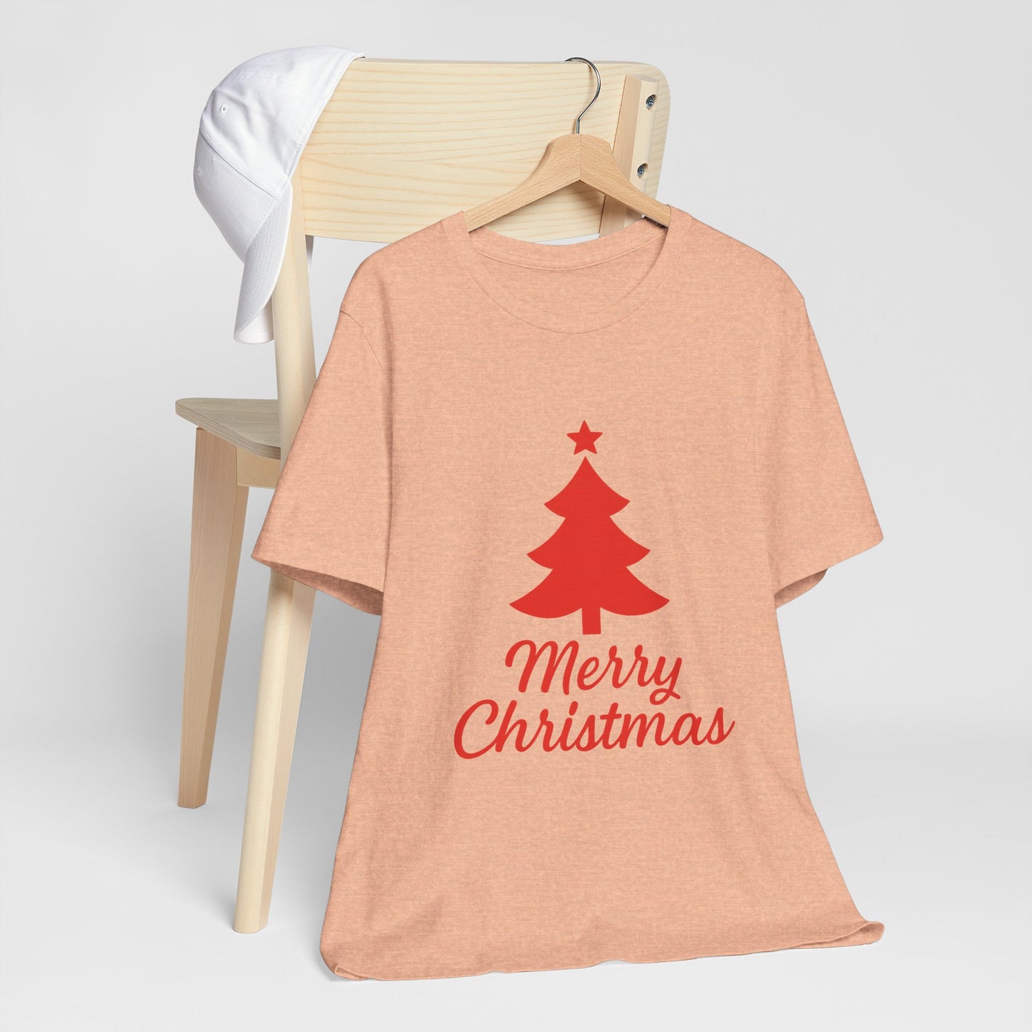 Merry Christmas Unisex Heavy Cotton Tee – Faith-Inspired Holiday Shirt