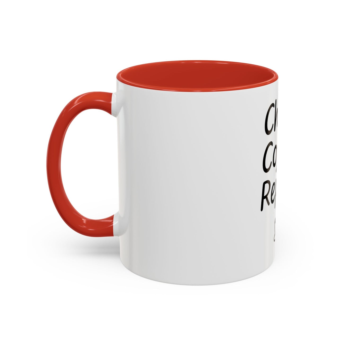 Christ Coffee Repeat Accent Mug | Christian Coffee Cup | 11oz