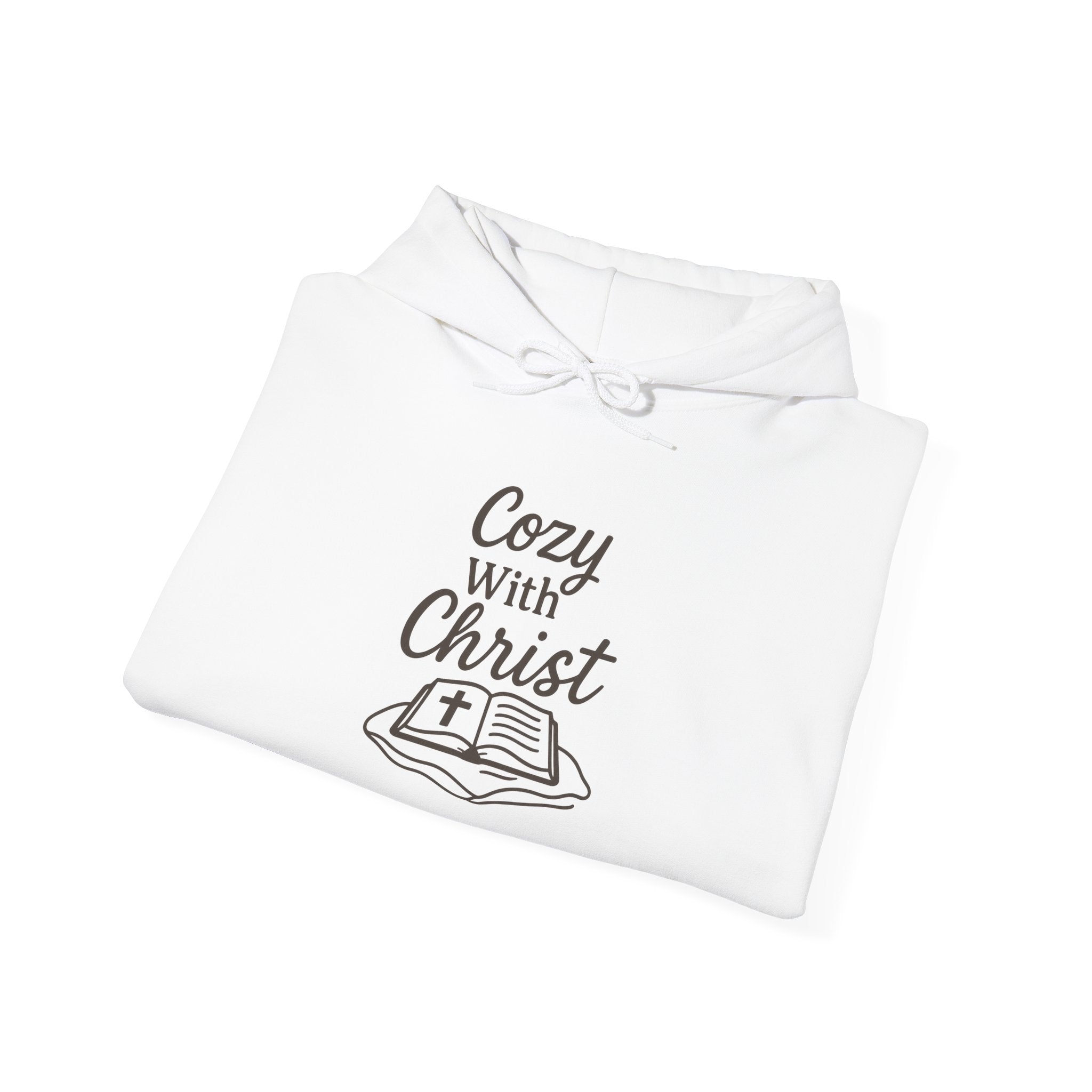 Cozy With Christ Hooded Sweatshirt | Christian Comfort Hoodie | Lexad Designs