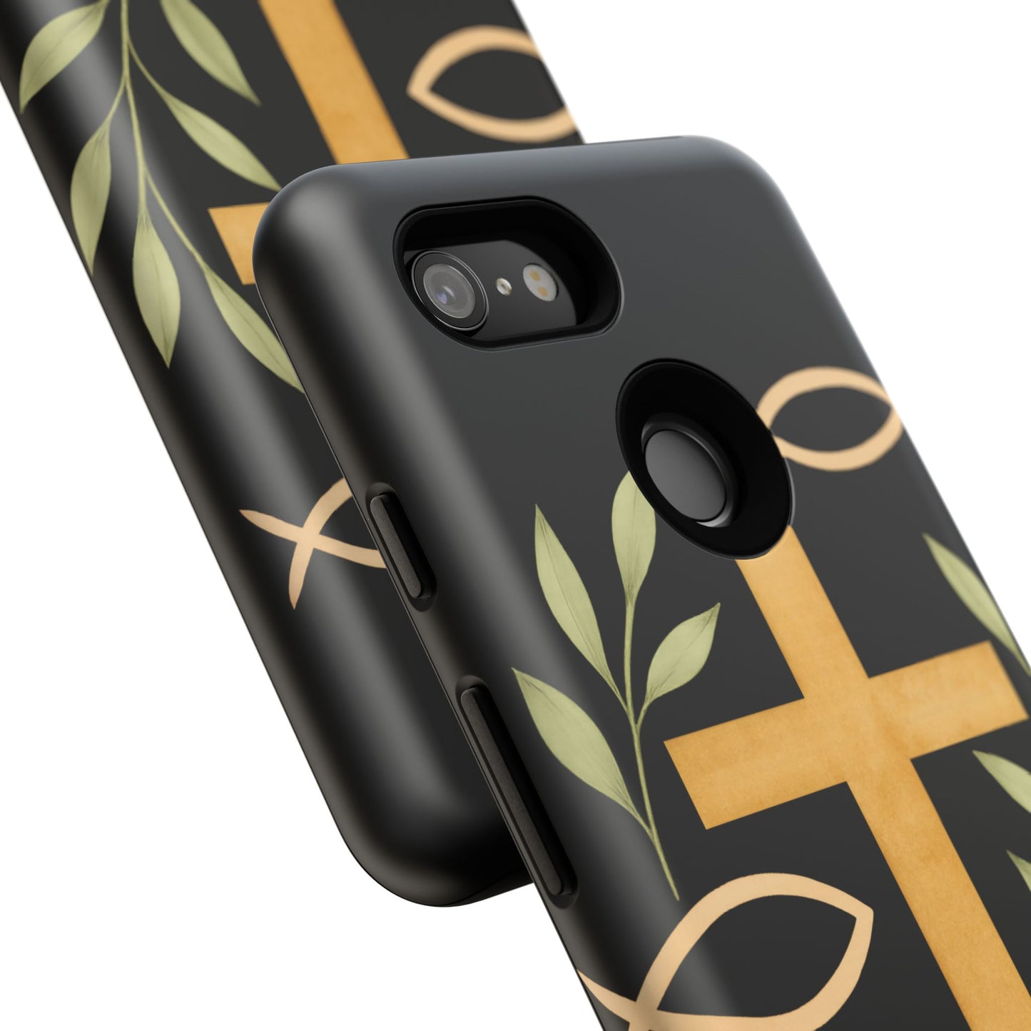 Christian Faith Phone Case with Floral Design