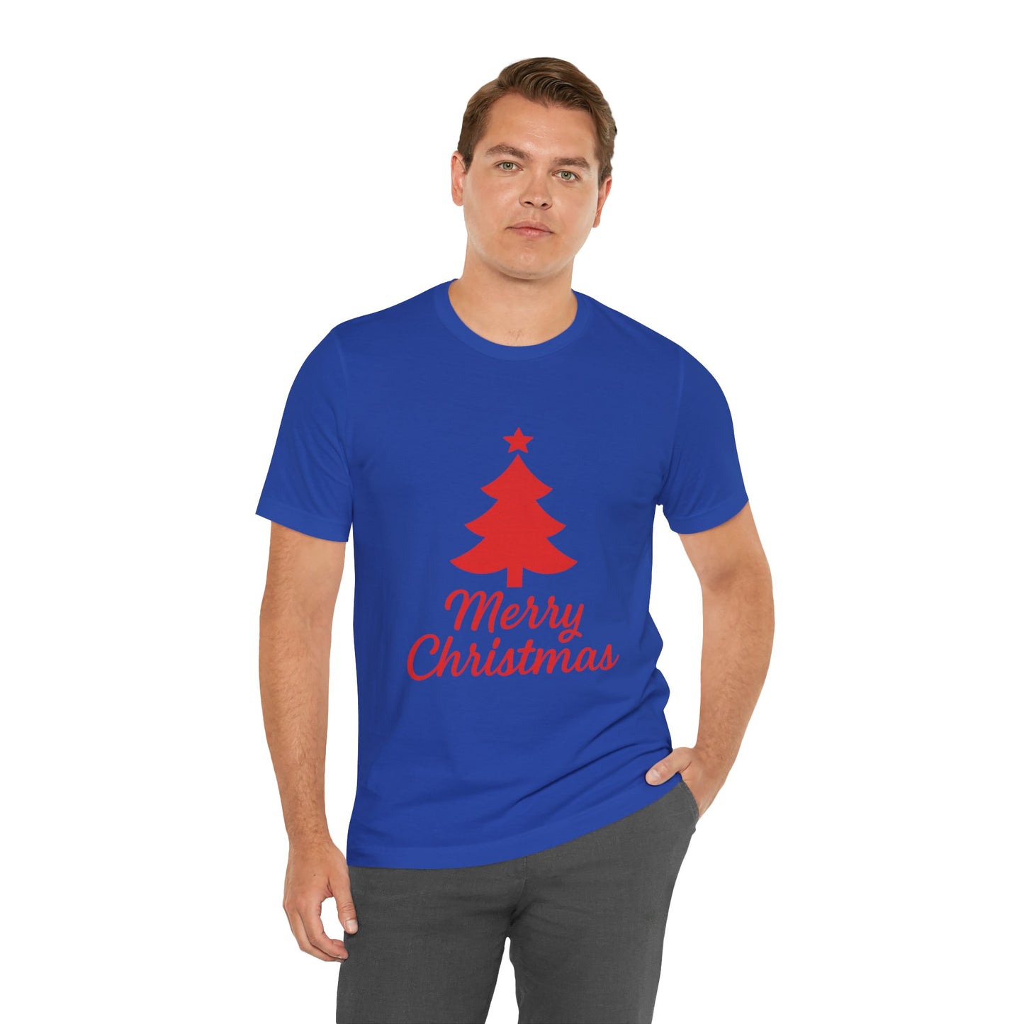 Merry Christmas Unisex Heavy Cotton Tee – Faith-Inspired Holiday Shirt
