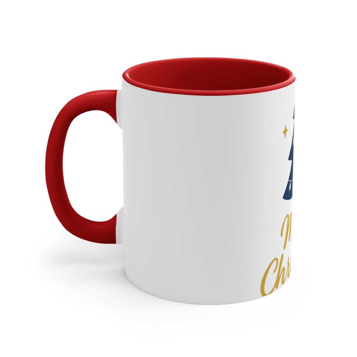 Merry Christmas Accent Mug – Festive Christian Holiday Gift with Scripture-Inspired Cheer