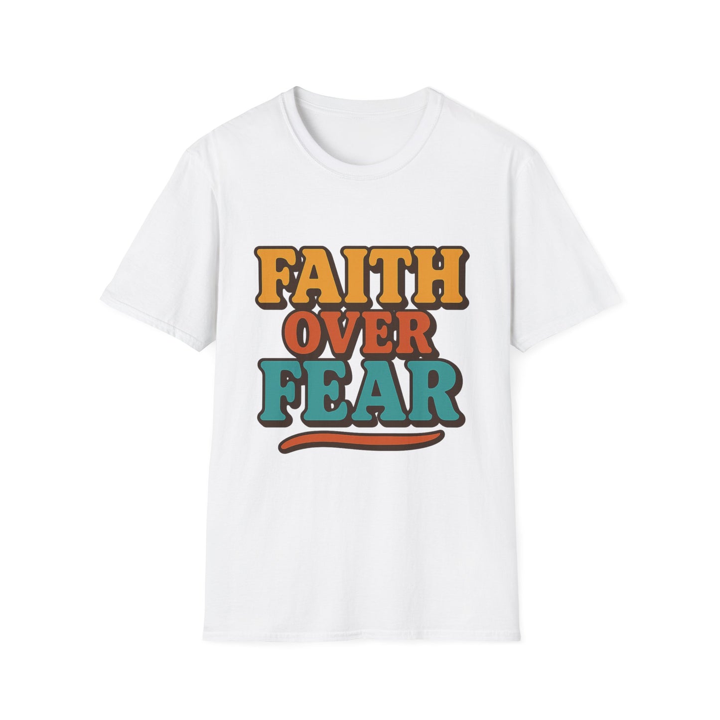 Faith Over Fear Christian T-Shirt – Softstyle Unisex Inspirational Tee for Women & Men.