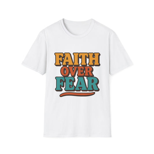 Faith Over Fear Christian T-Shirt – Softstyle Unisex Inspirational Tee for Women & Men.