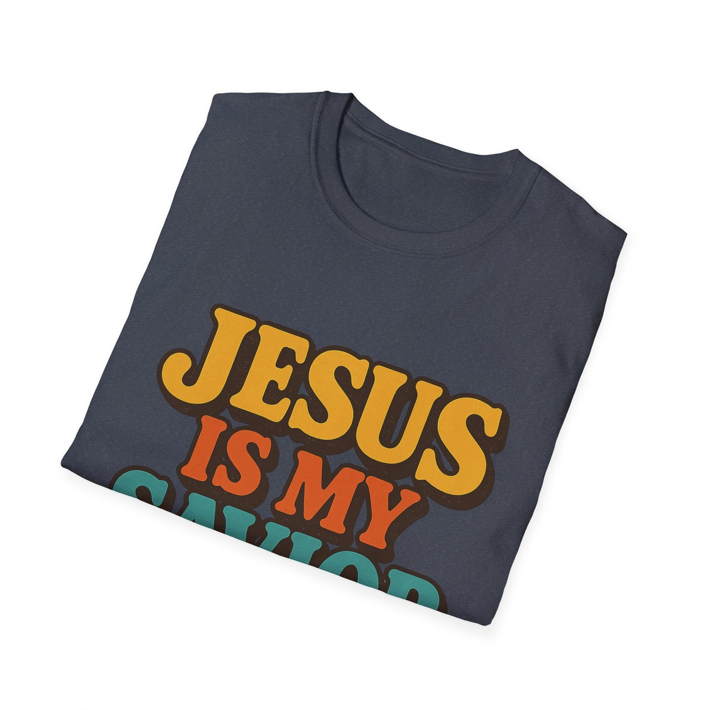 Jesus Is My Saviour Softstyle Christian Tee | Faith T-Shirt for Men & Women.